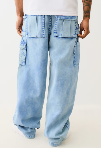 DENIM BIG T UTILITY CARGO PANT