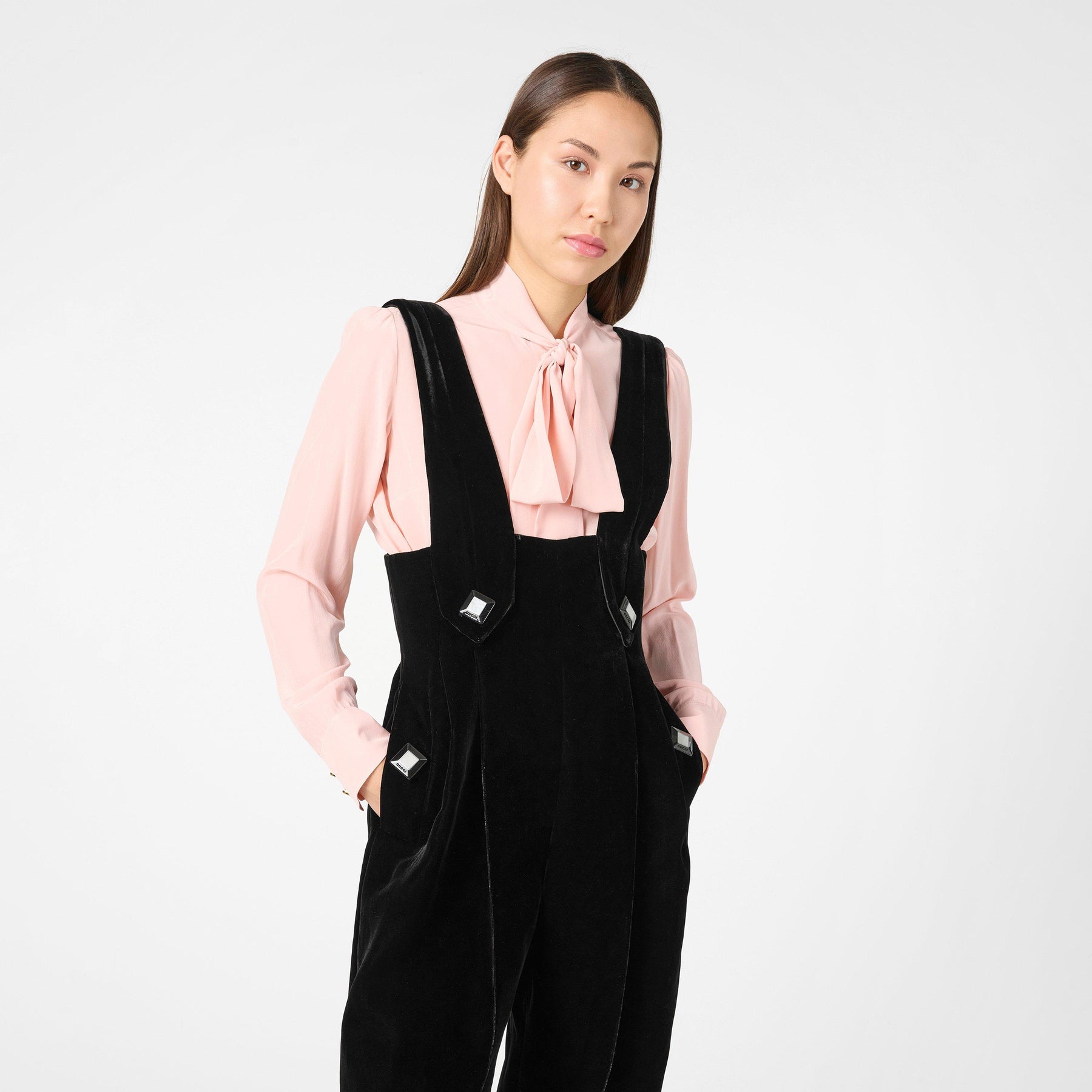 Sleeveless Velvet Jumpsuit