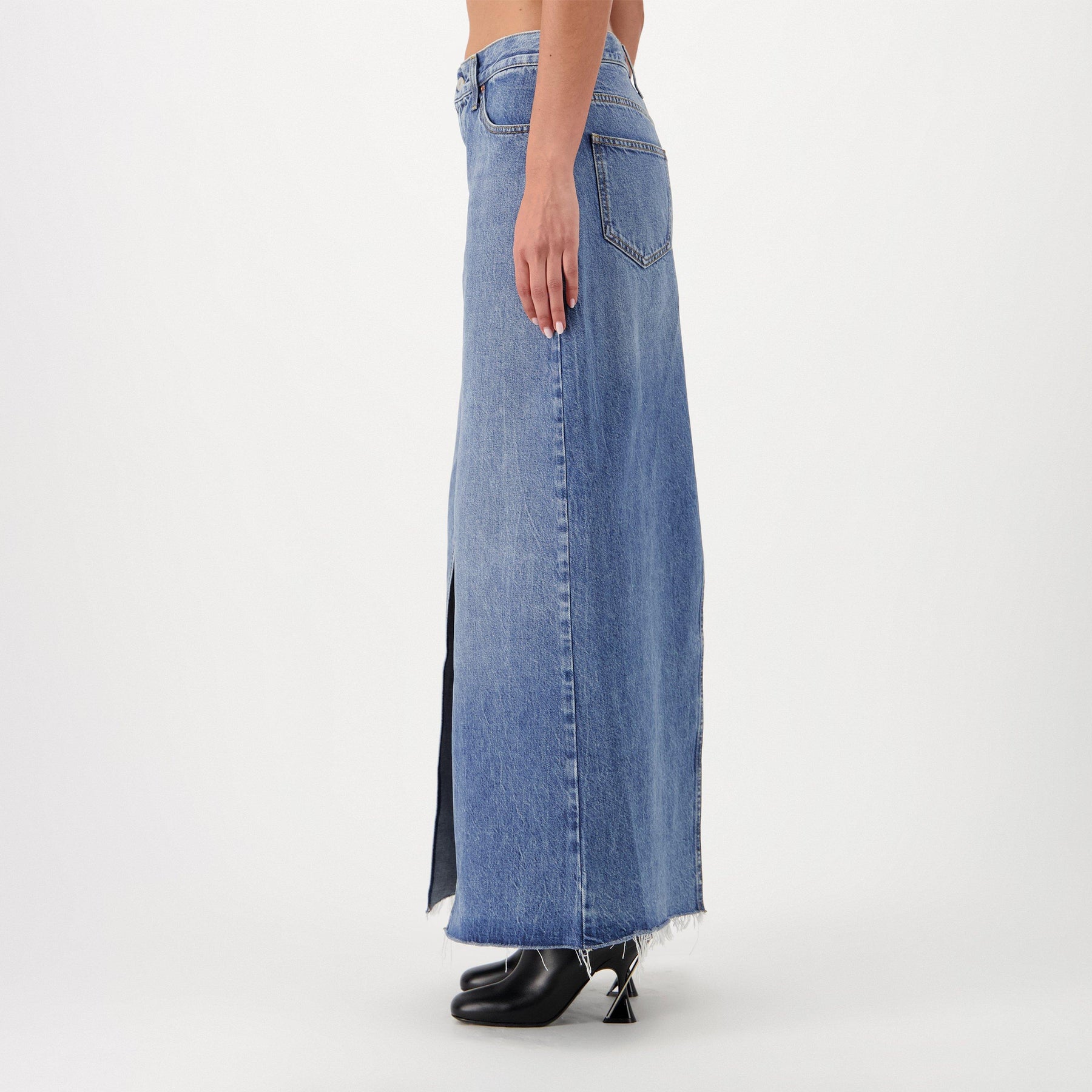 Denim Midi Skirt