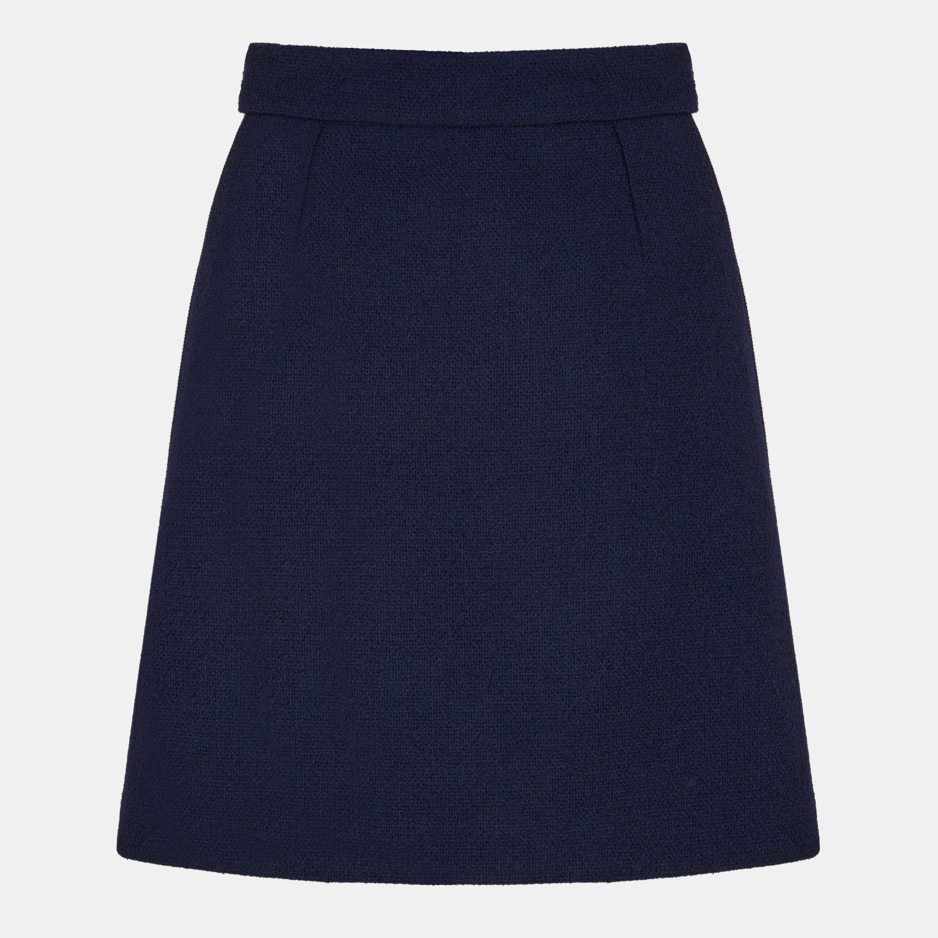 Retro Tweed Wool Skirt