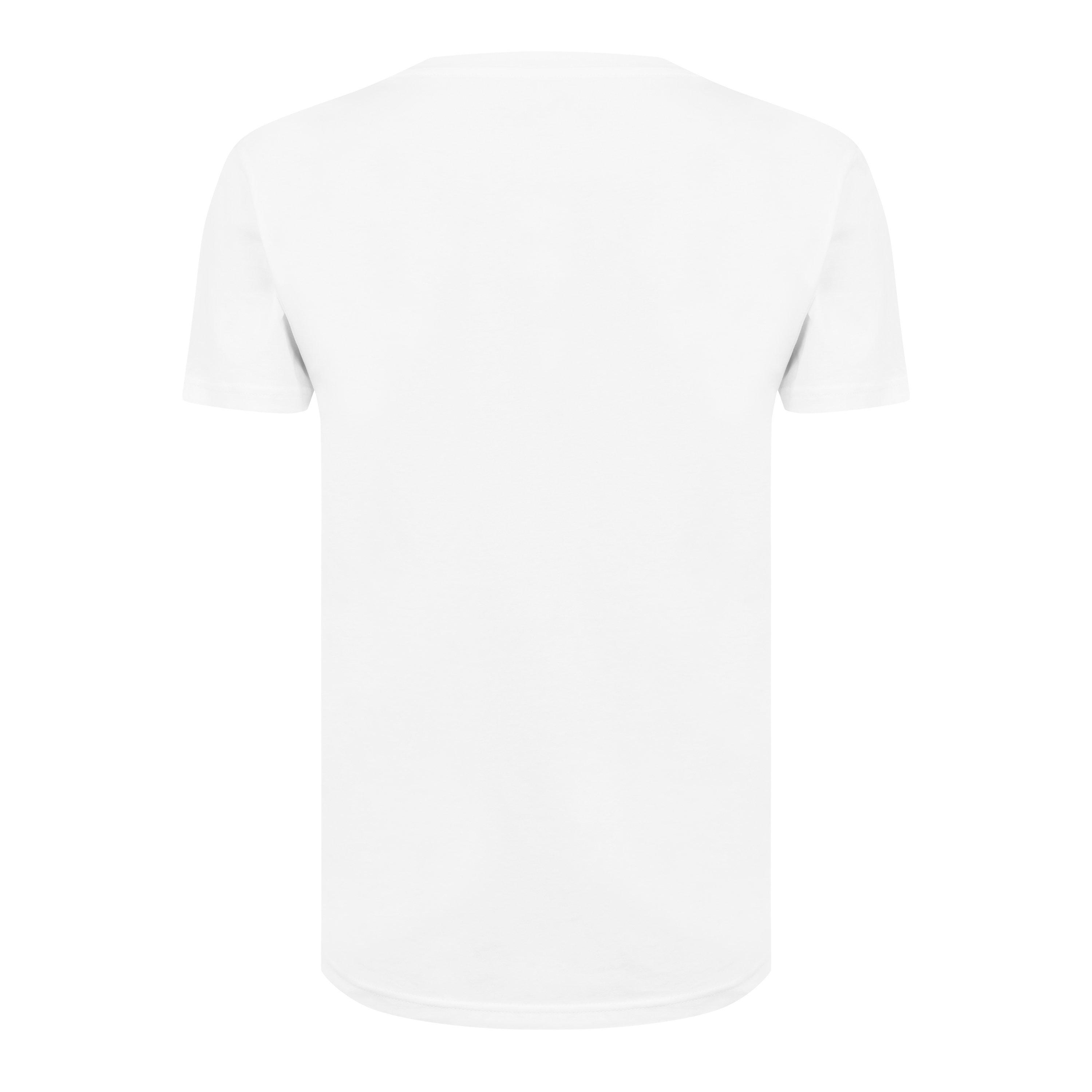 Men's Bear Logo Tape Regular Fit T-Shirt