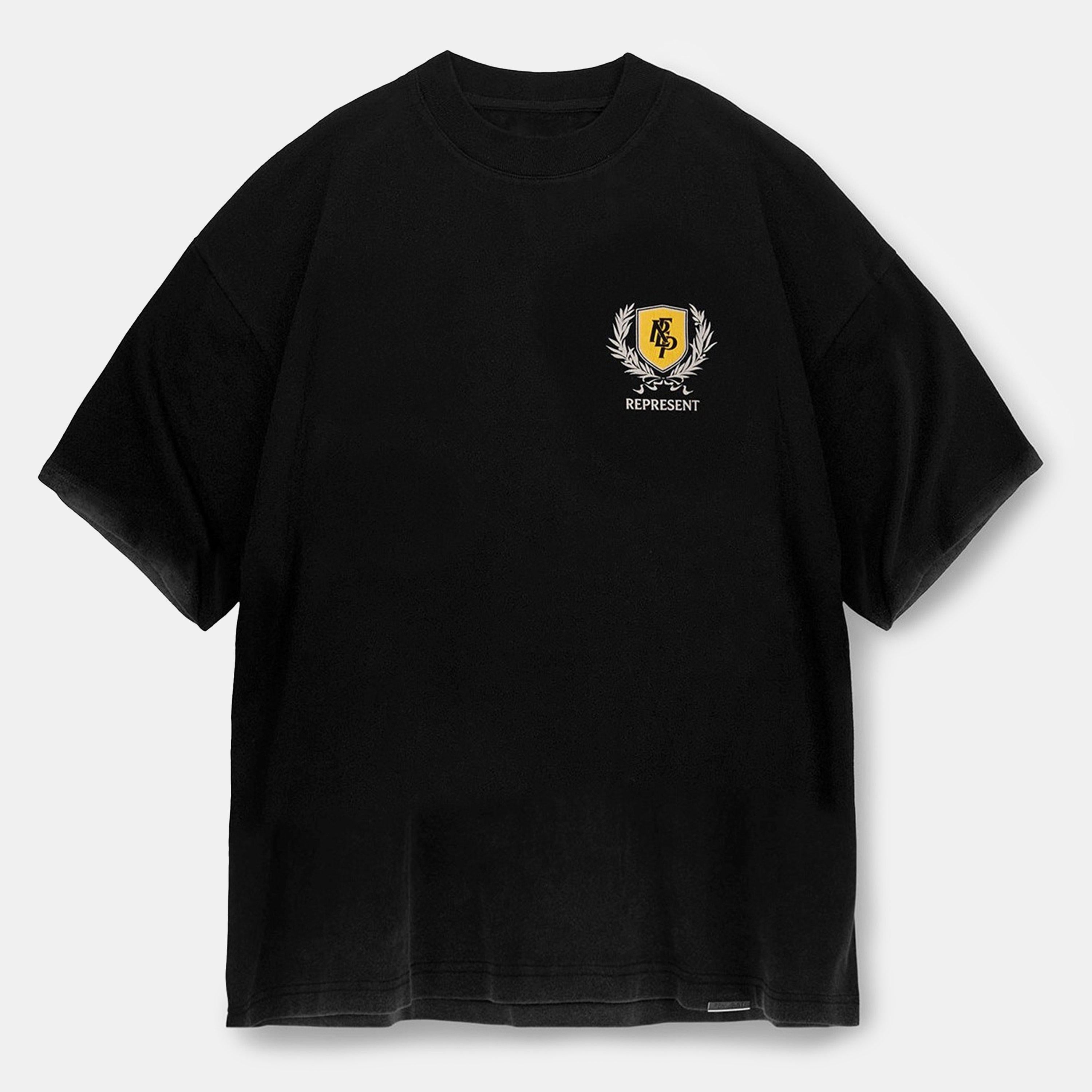 Crest Cotton Graphic Short Sleeve Oversized T-Shirts