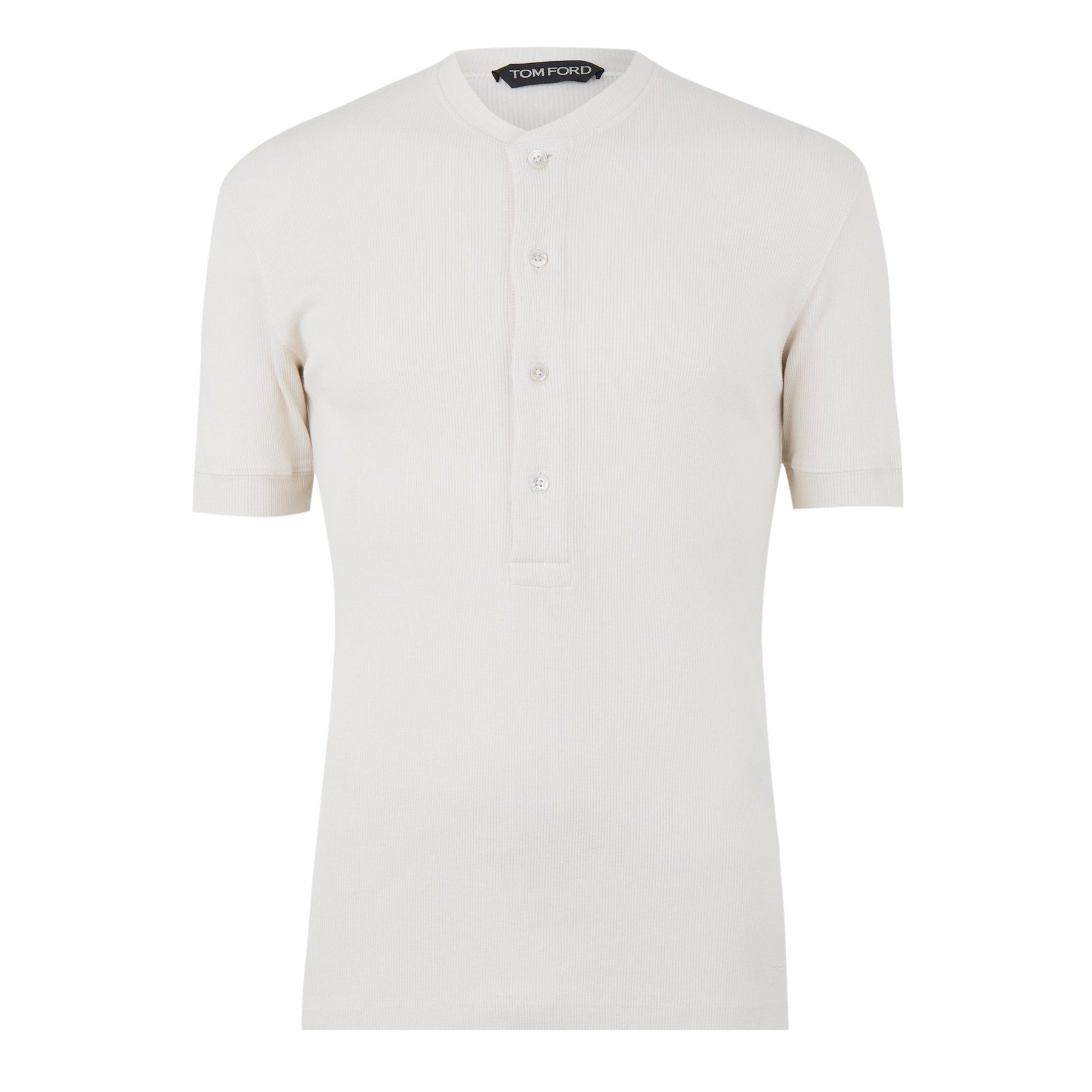 Men's Ribbed Henley T-Shirt