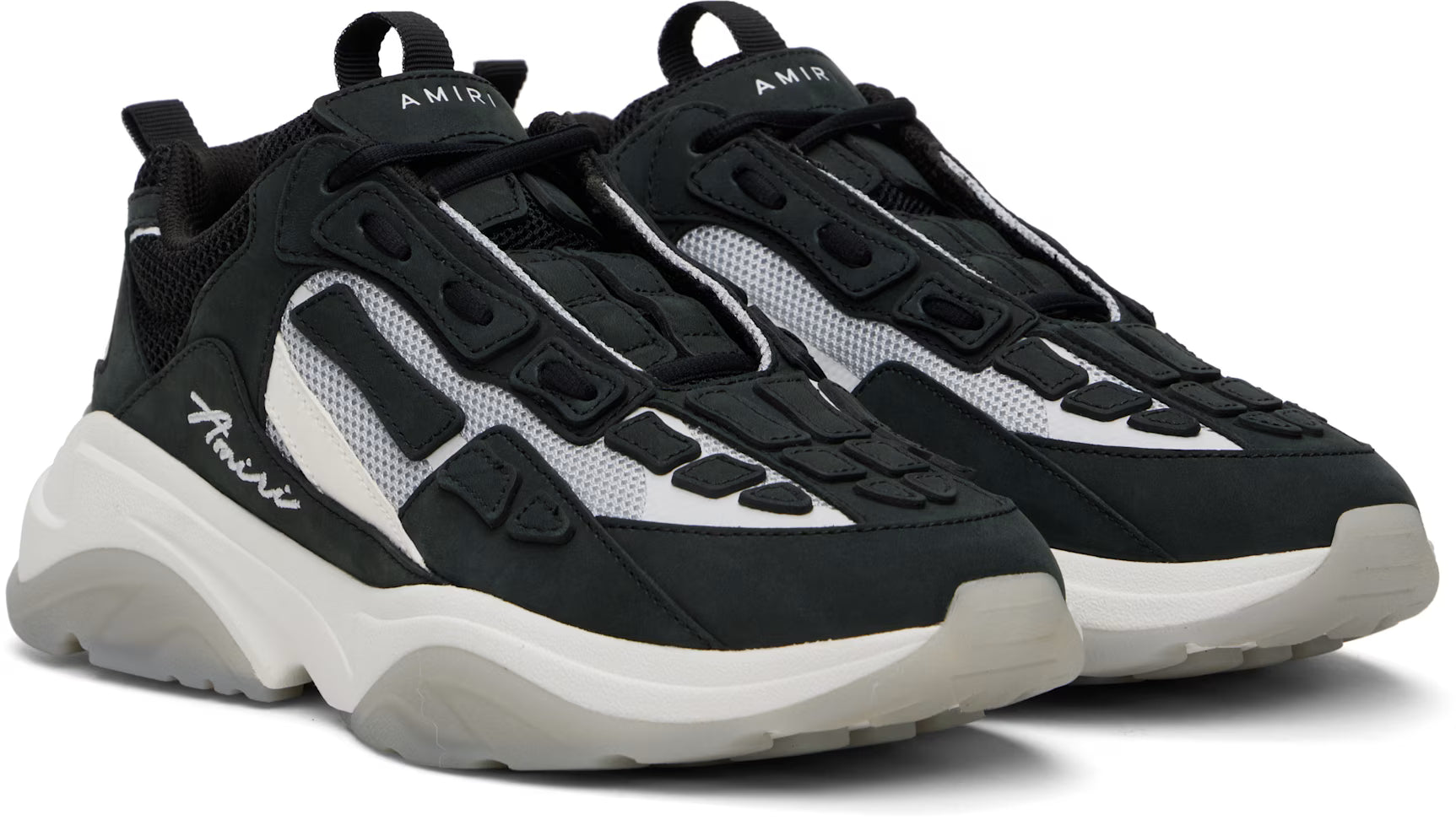Black Bone Runner Sneakers
