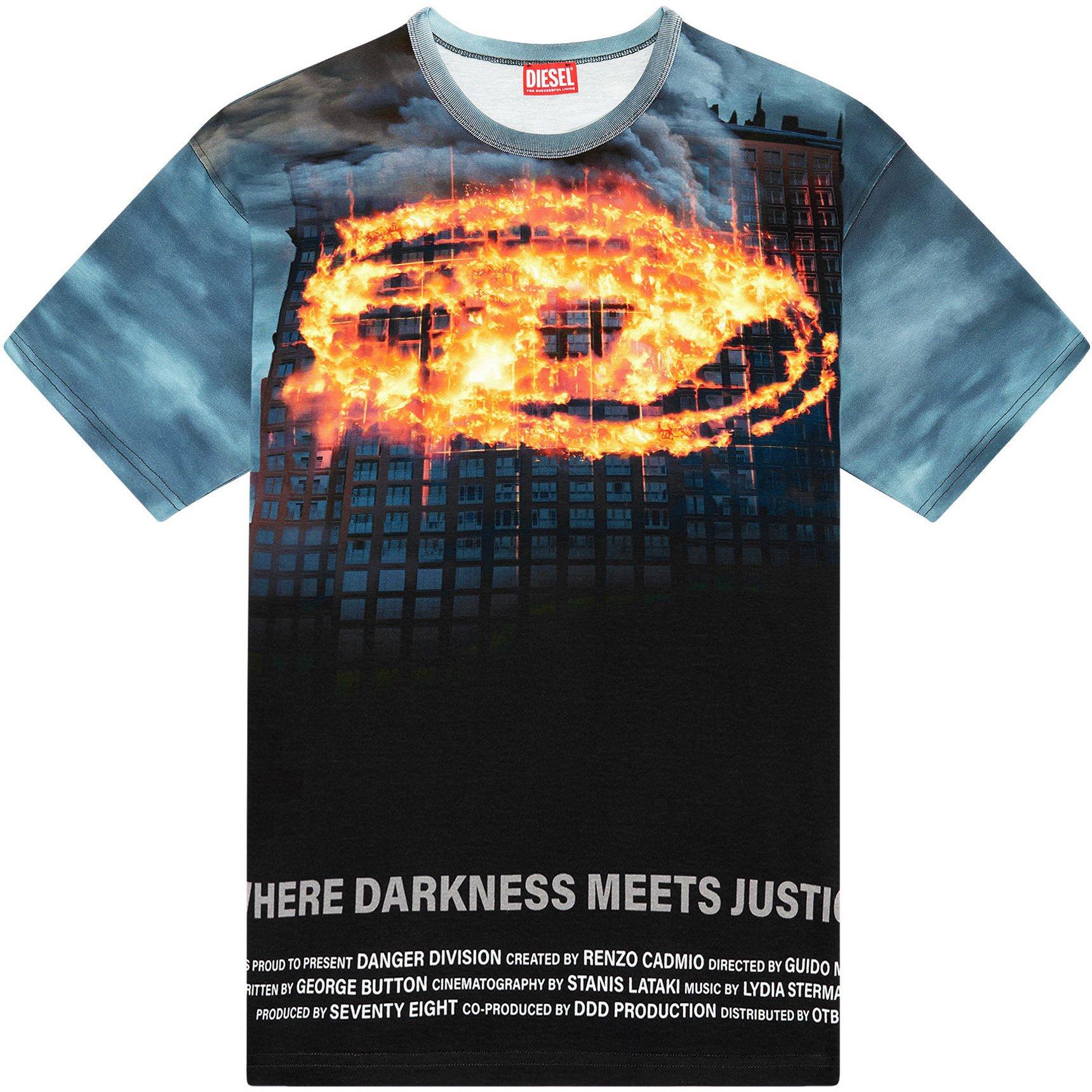 Burning Oval D Poster T-Shirt