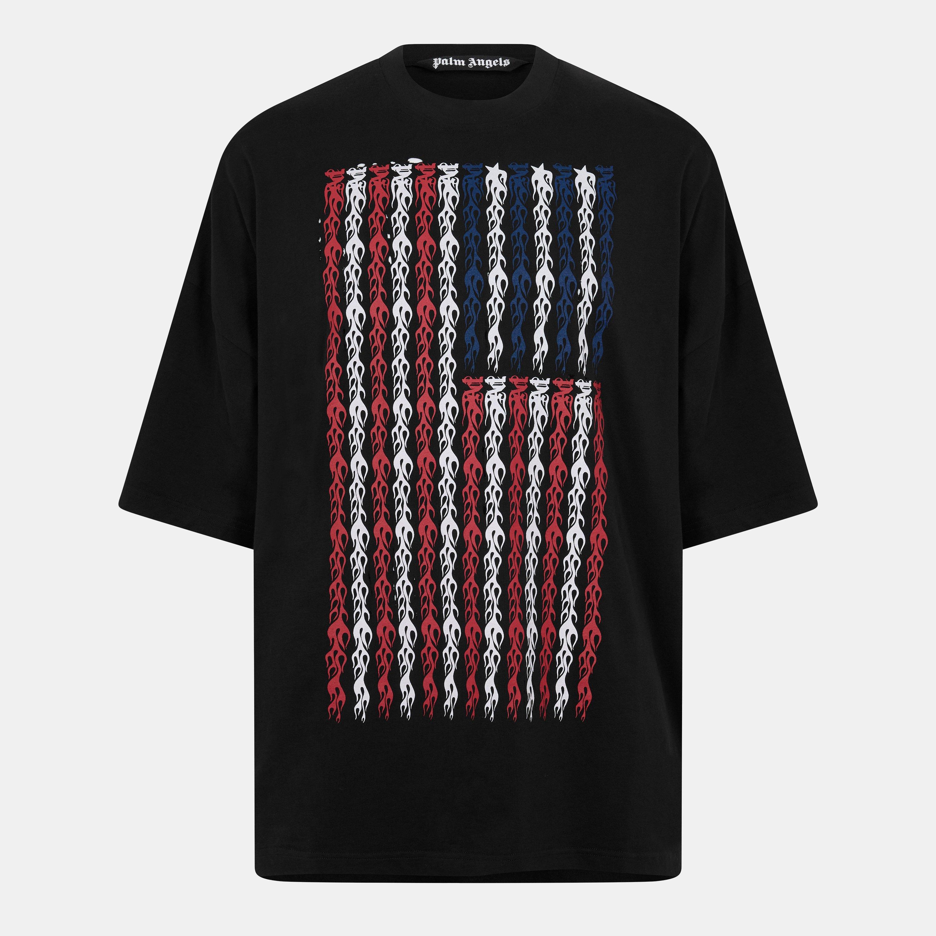 Flames Flag Oversized T-Shirt