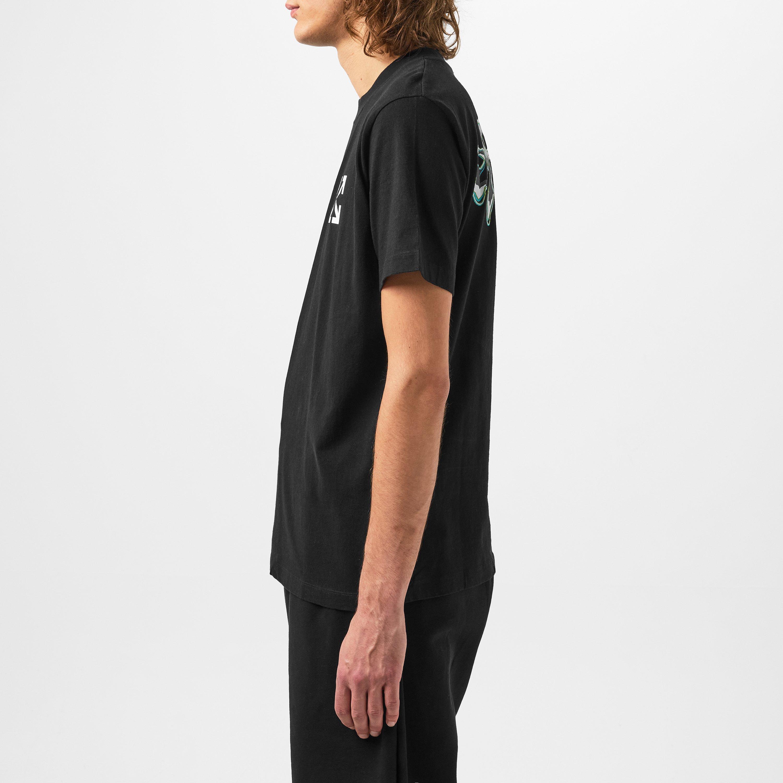 Liquid T-Shirt with Printed Logo Motif