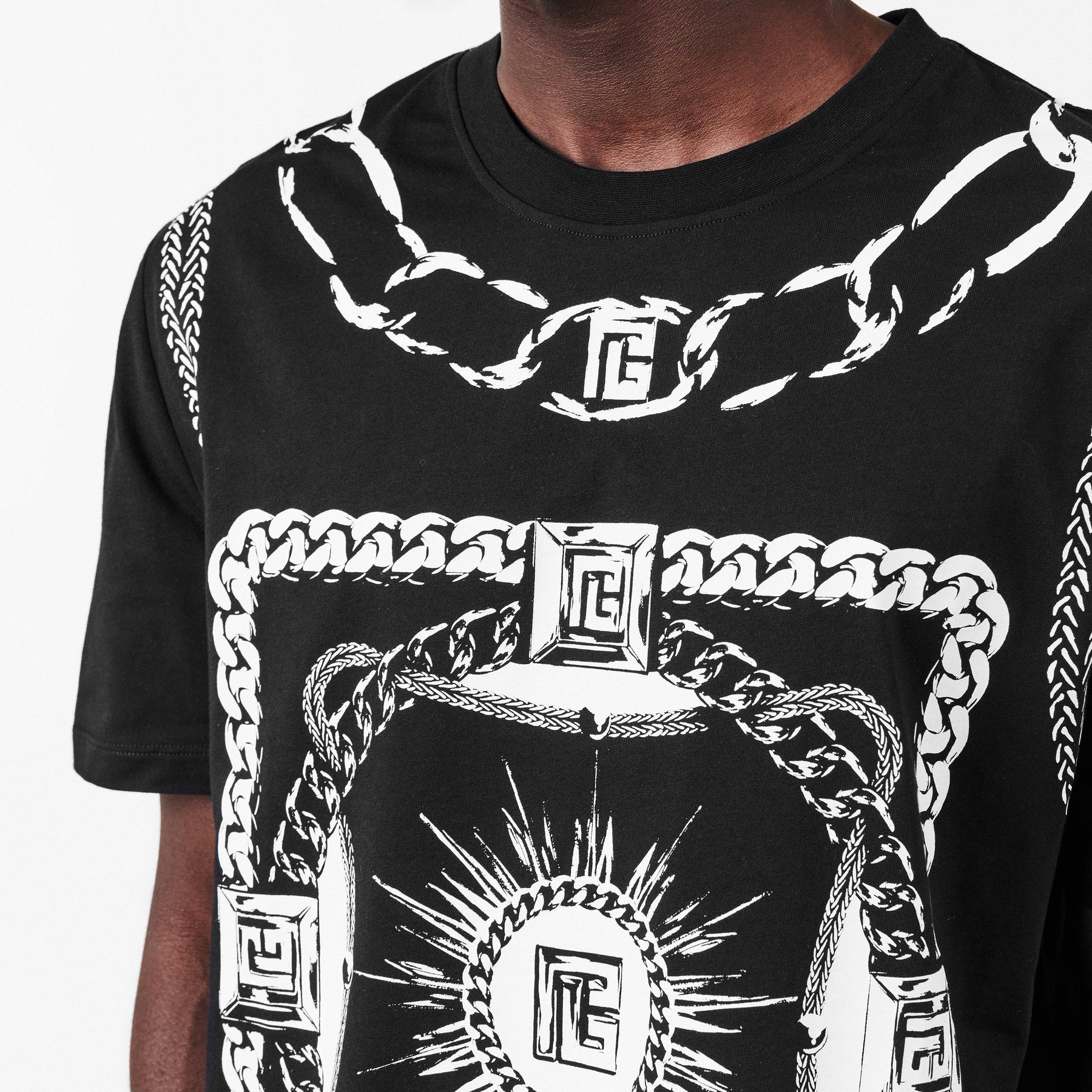 Balmain Foulard Tee Sn53