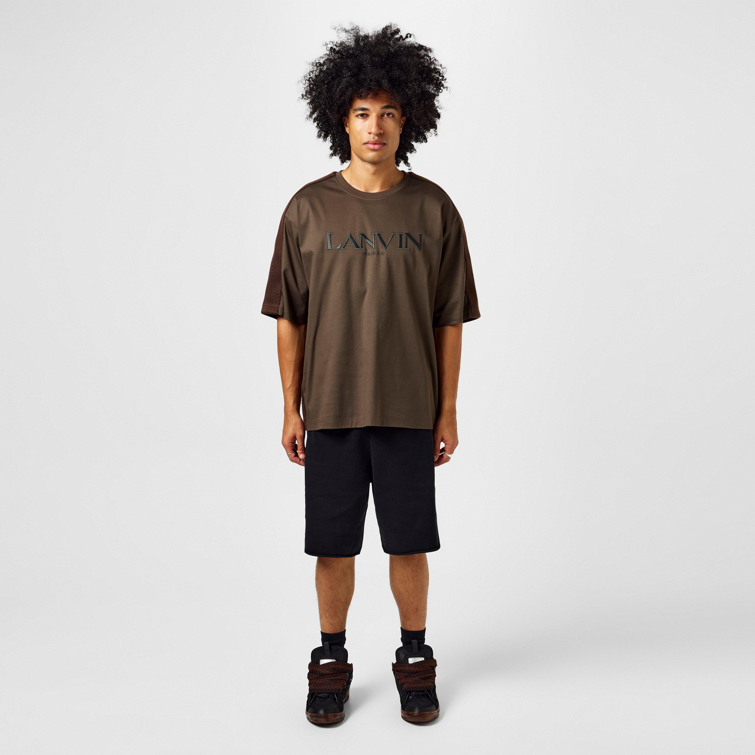 Embroidered Curb Trimmed T-Shirt