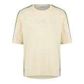 Embroidered Curb Trimmed T-Shirt