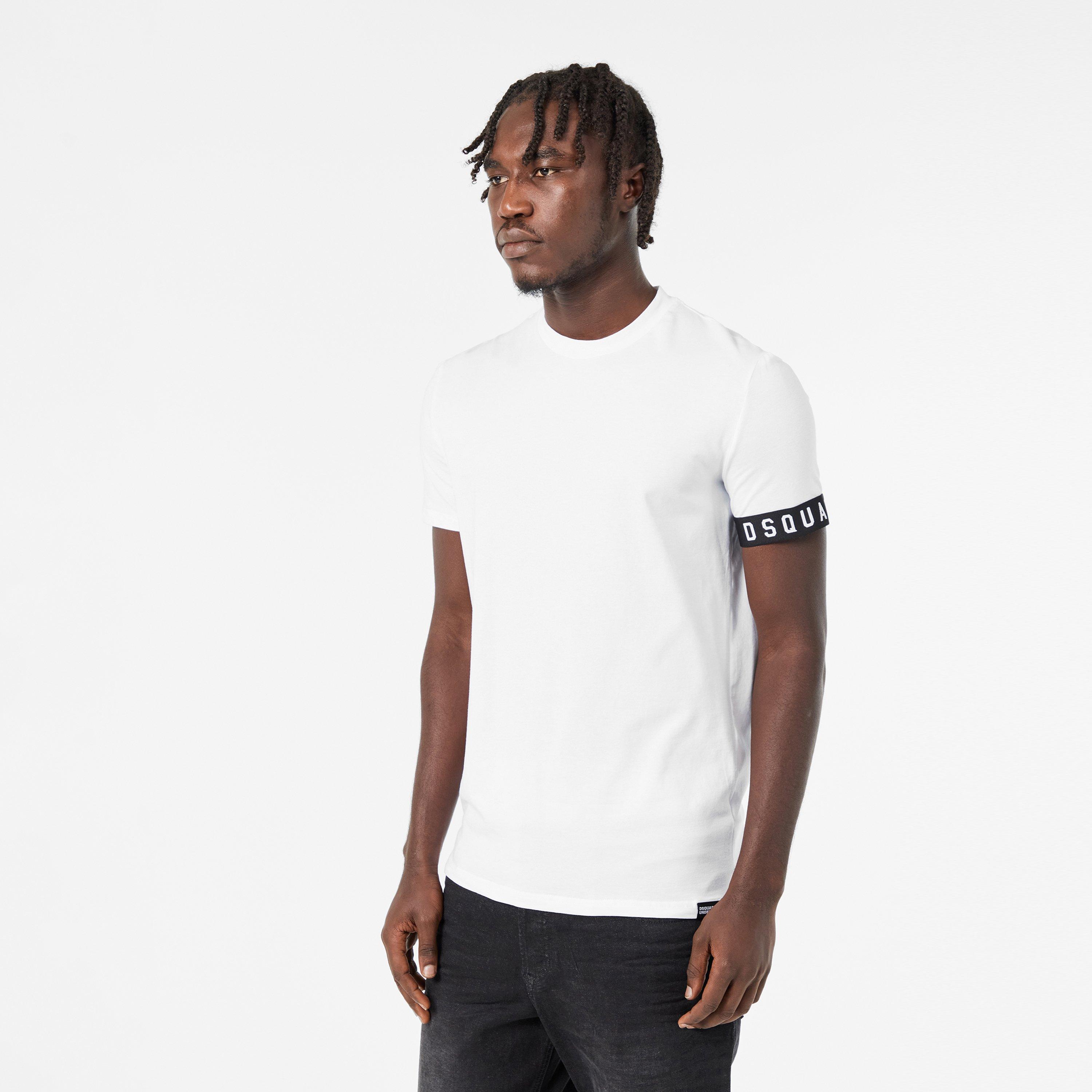 DSQ Band Logo Slim Fit T-Shirt