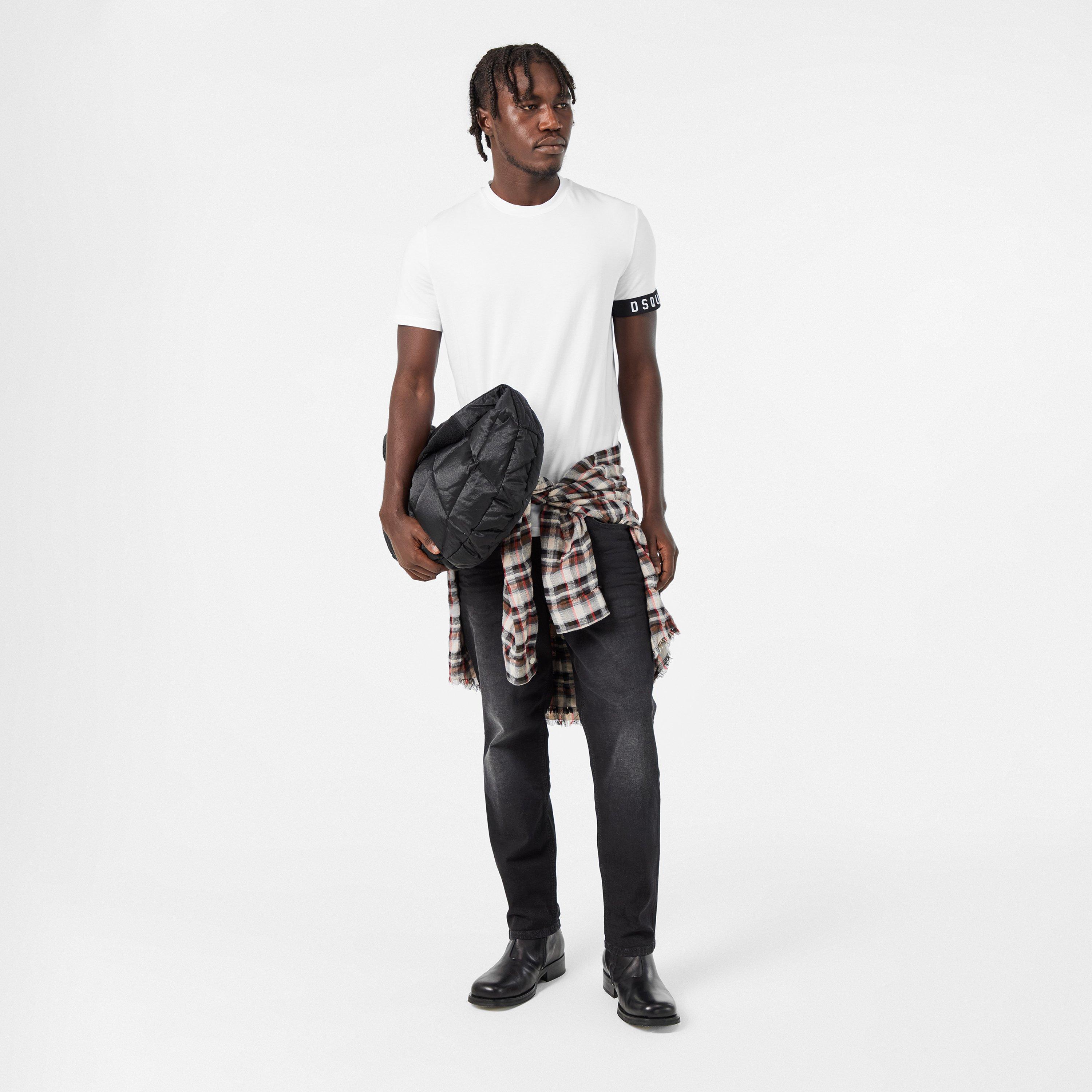 DSQ Band Logo Slim Fit T-Shirt