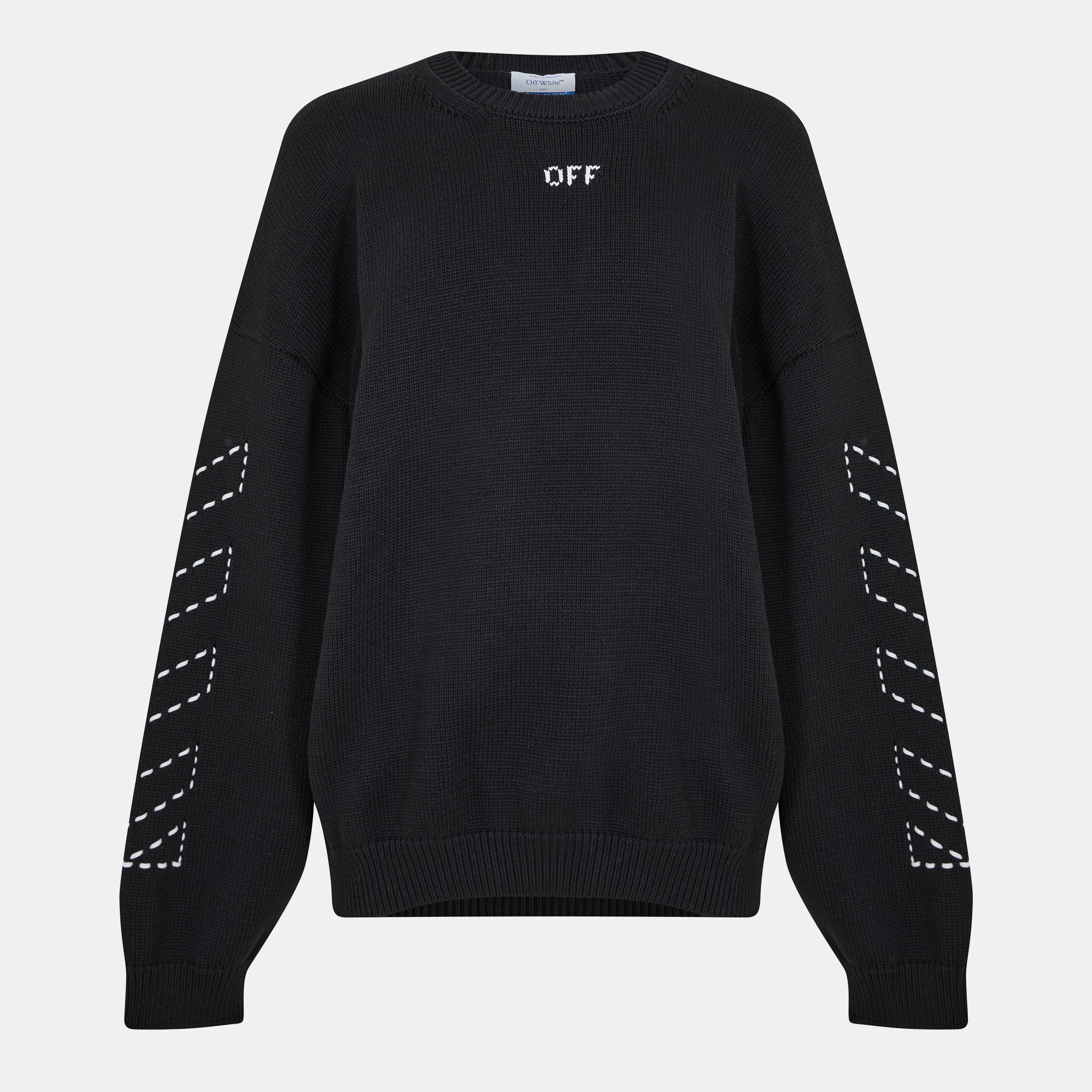 Arrows Cotton Long Sleeve Crew Neck Sweatshirt