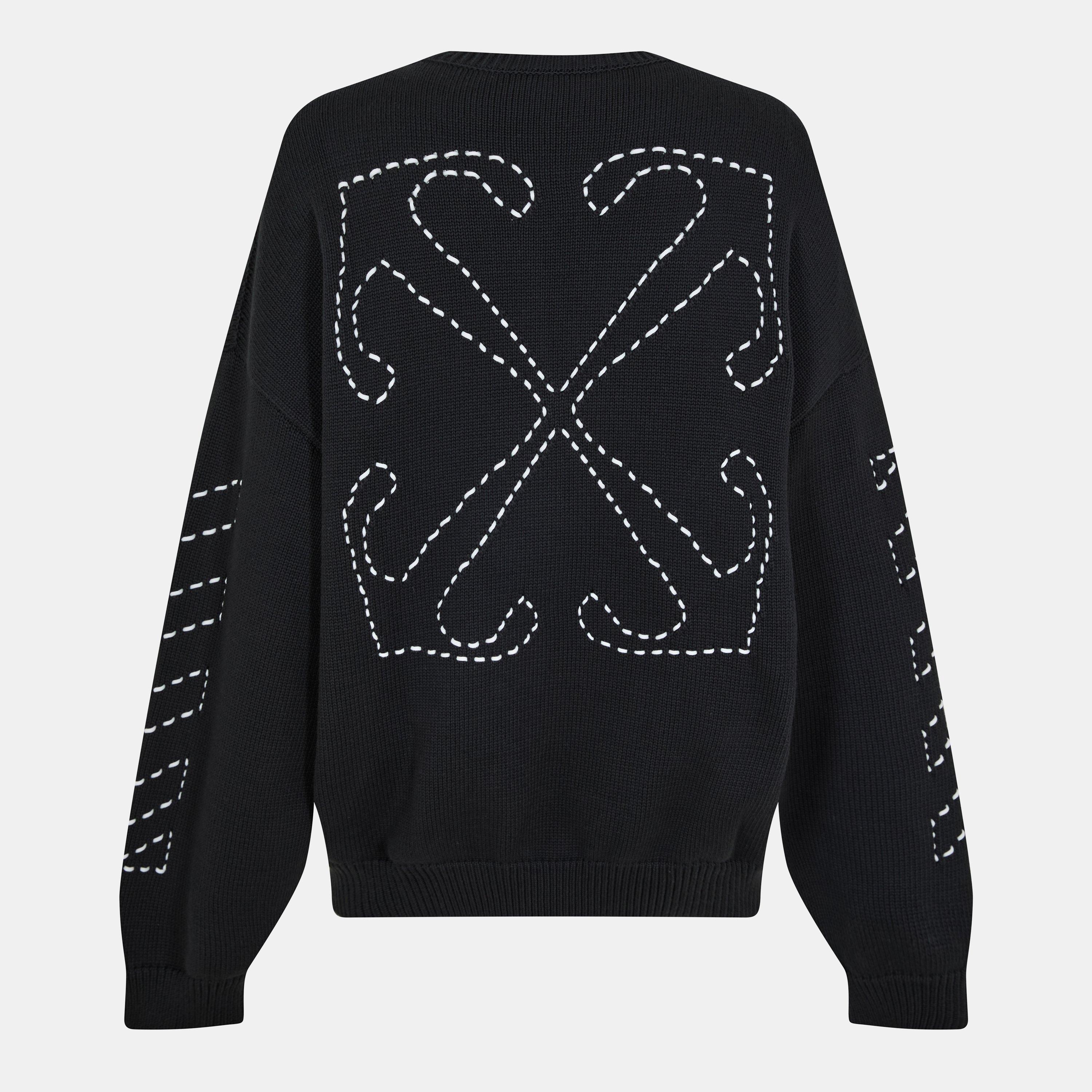 Arrows Cotton Long Sleeve Crew Neck Sweatshirt