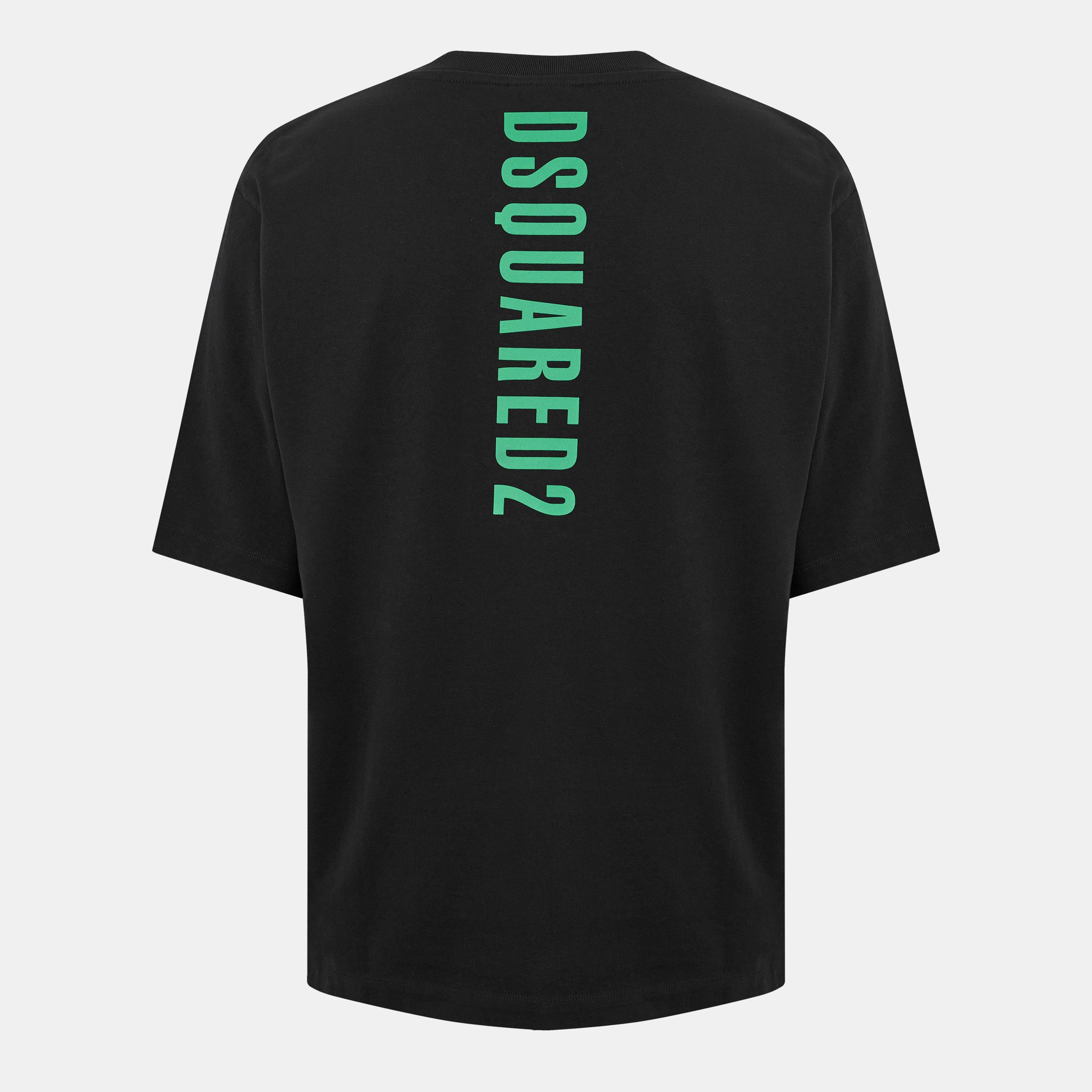 DSQ Bk Logo Oversized T-Shirt