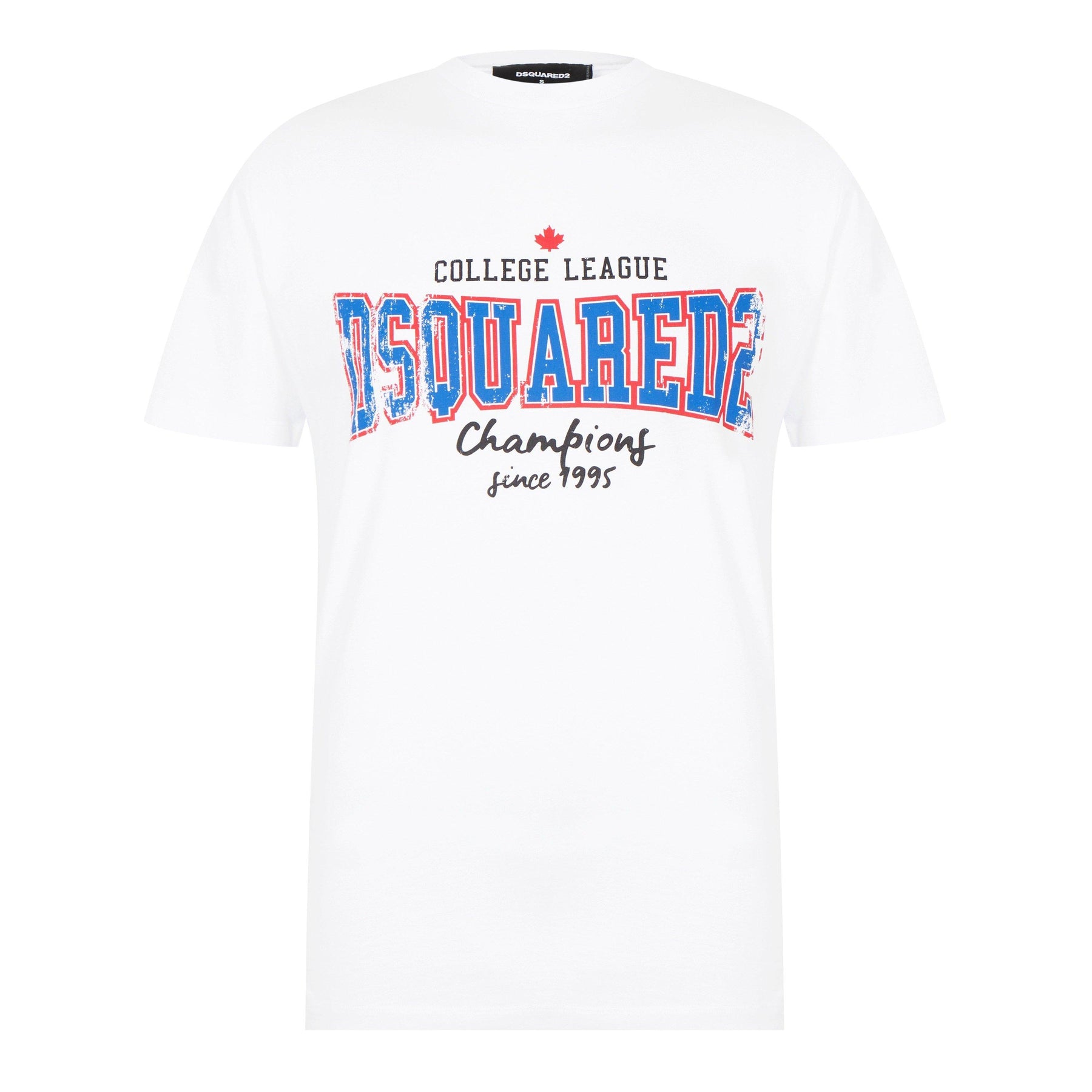 College Print Cotton T-Shirt