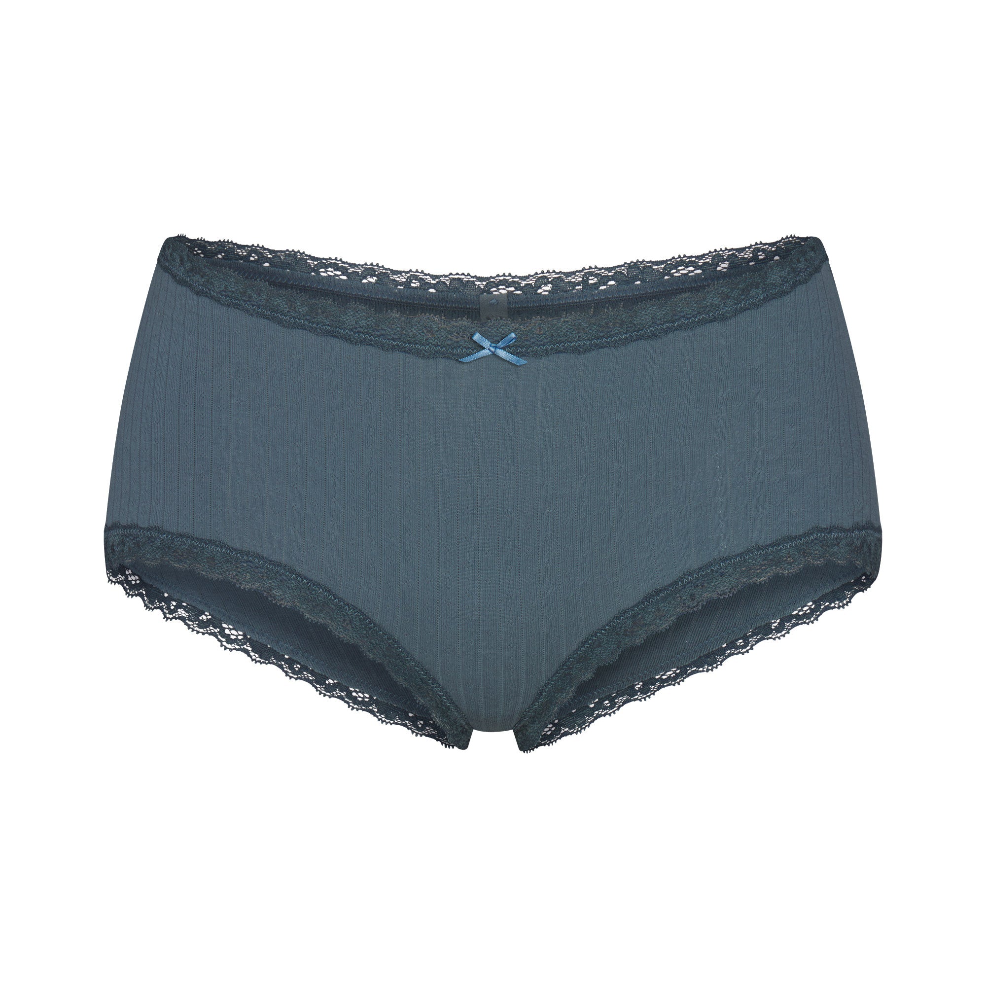 Lightweight Cotton Pointelle Lace Boy Short