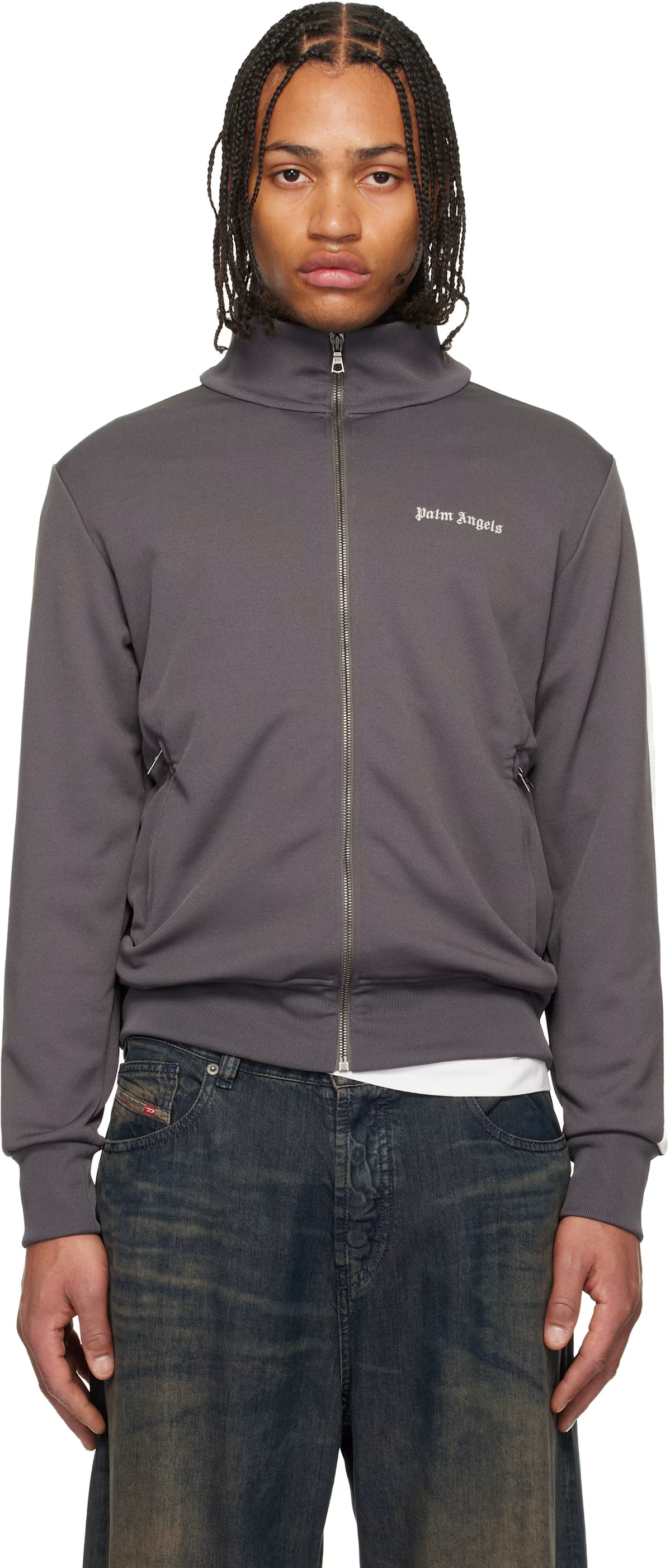 Gray Classic Logo Track Jacket