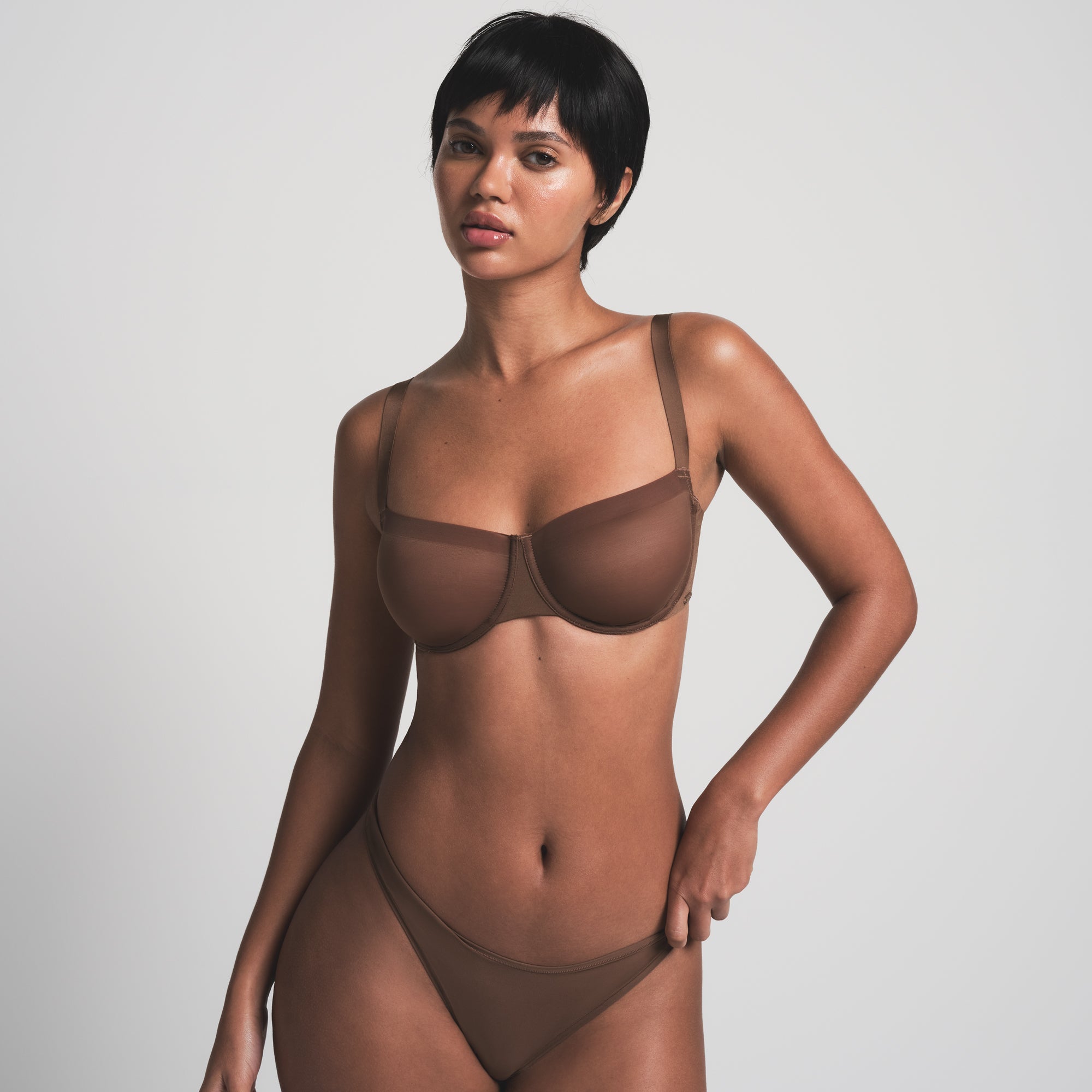 No Show Unlined Balconette Bra
