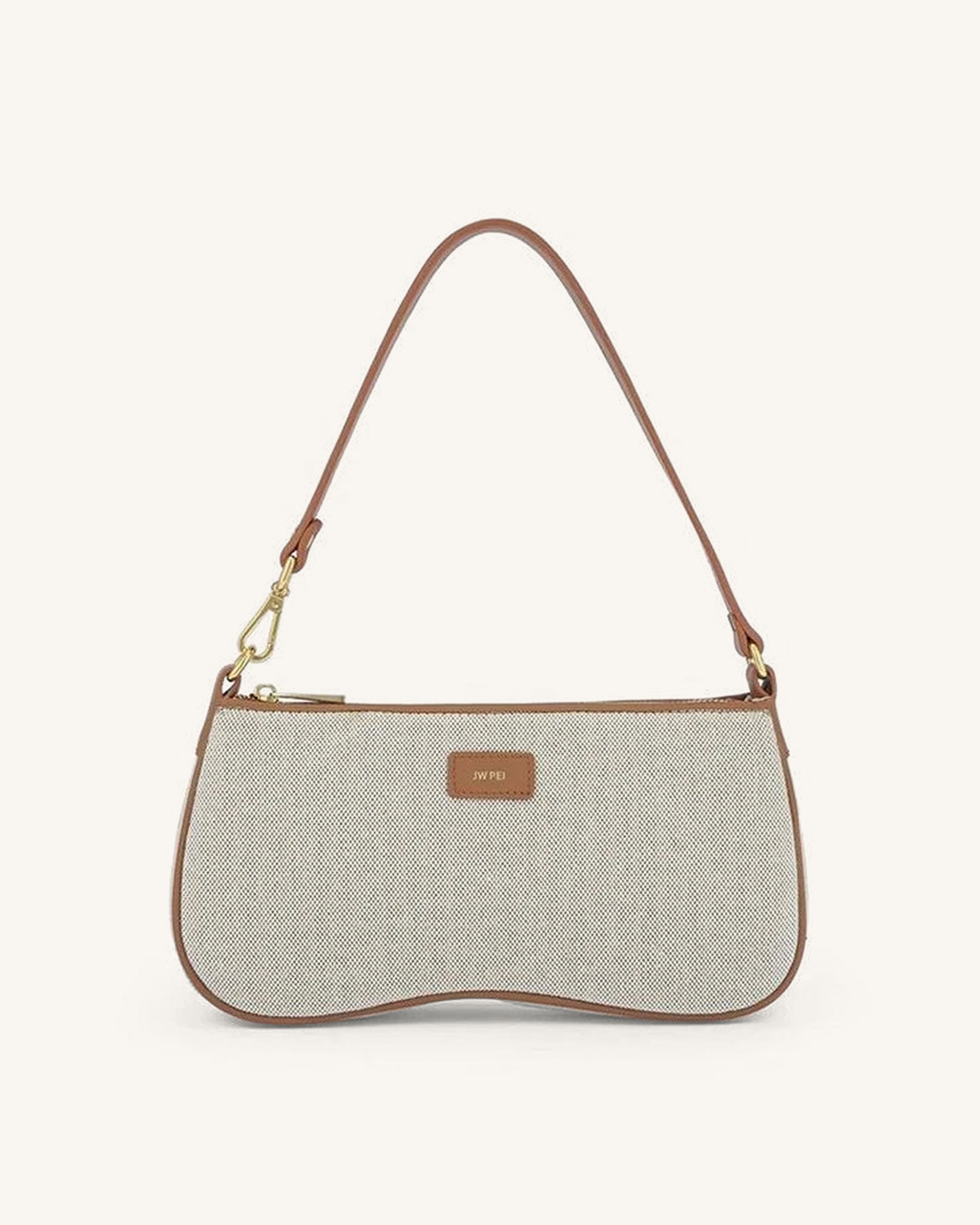 Eva Shoulder Handbag - Brown Croc