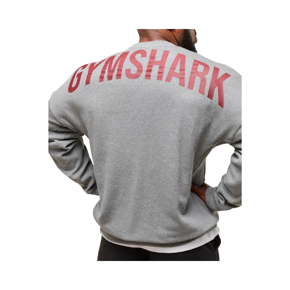 Gymshark Power Crew Oversized Fit Charcoal Core Marl