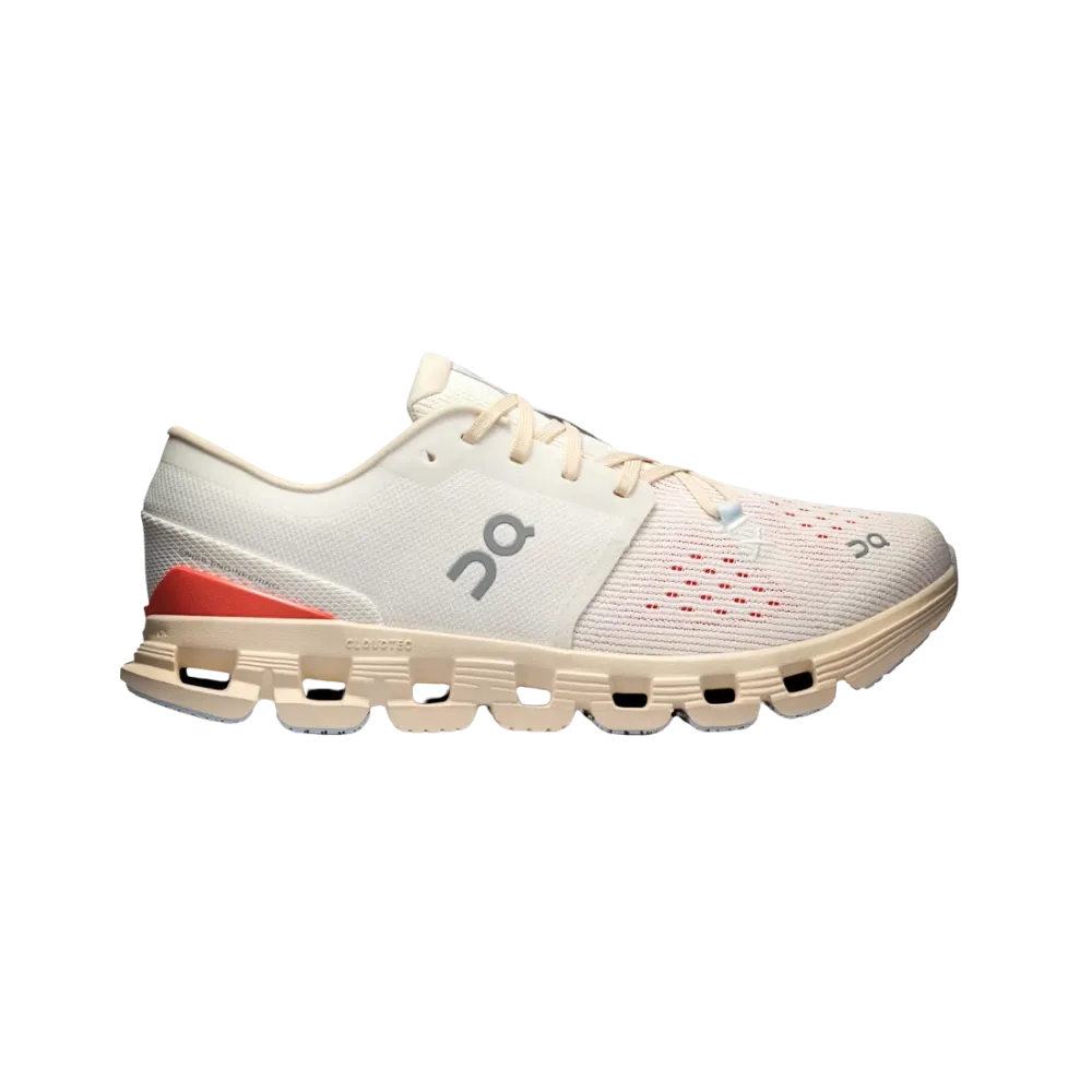 On Running Cloud X 4 Ivory | Salmon
