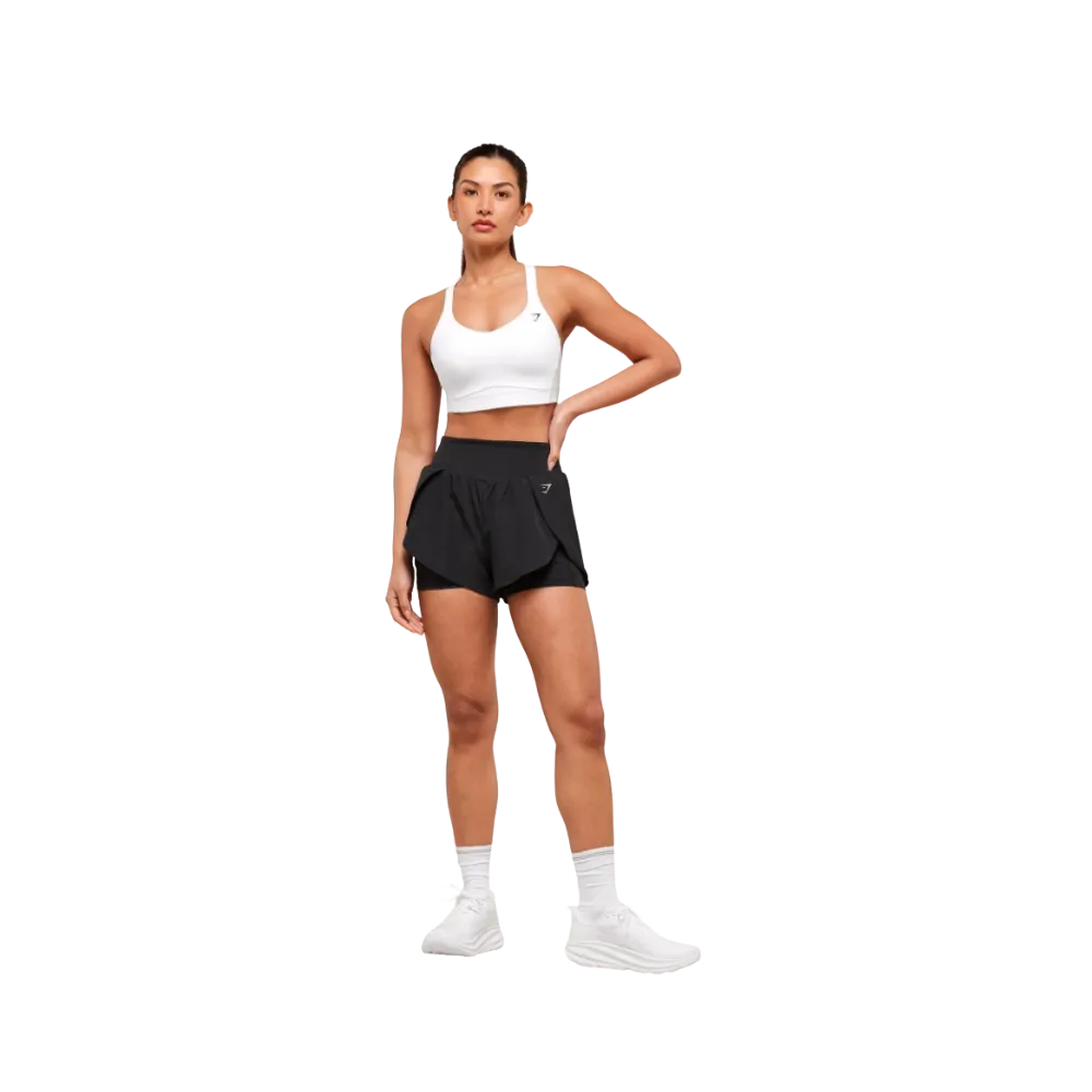 Gymshark Running 2-in-1 Shorts Black