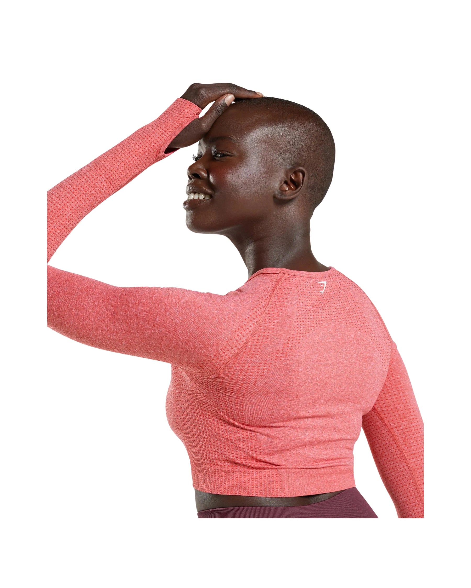 Gymshark Vital Crop Top Chilli Red Marl