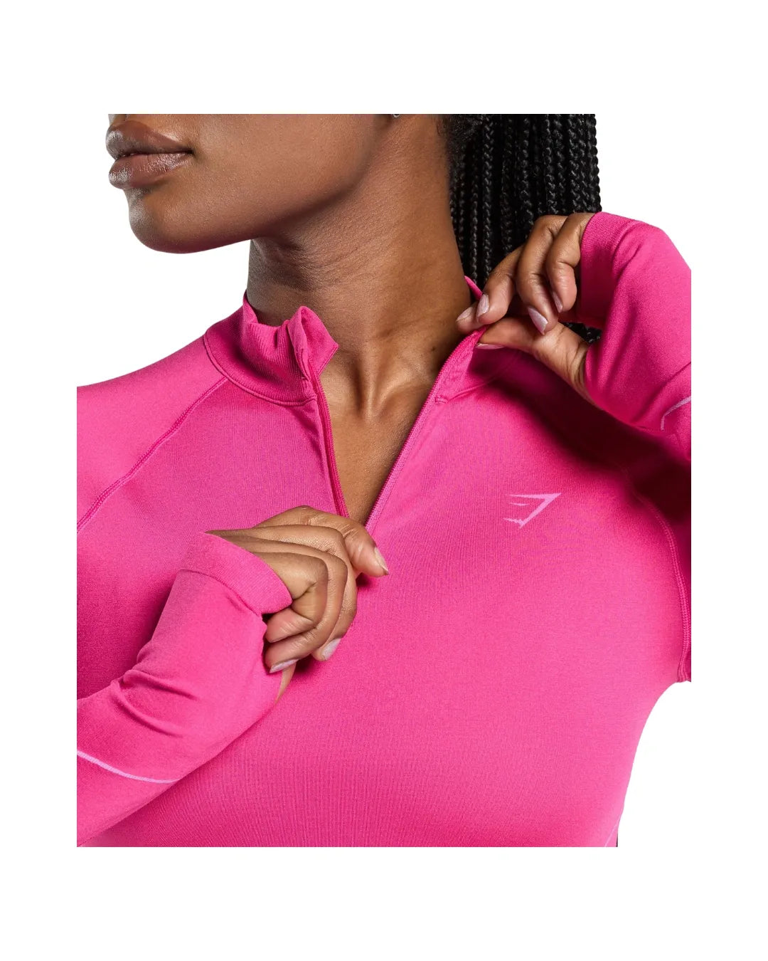 Gymshark Apex Seamless 1/4 Zip Pullover Sour Pink