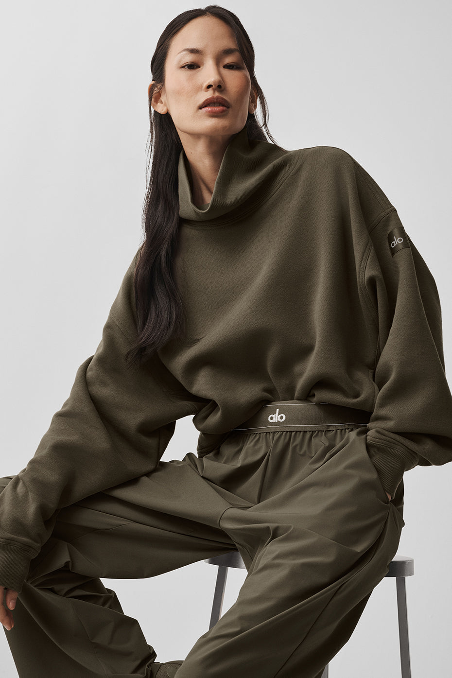 Hazy Mock Neck Pullover