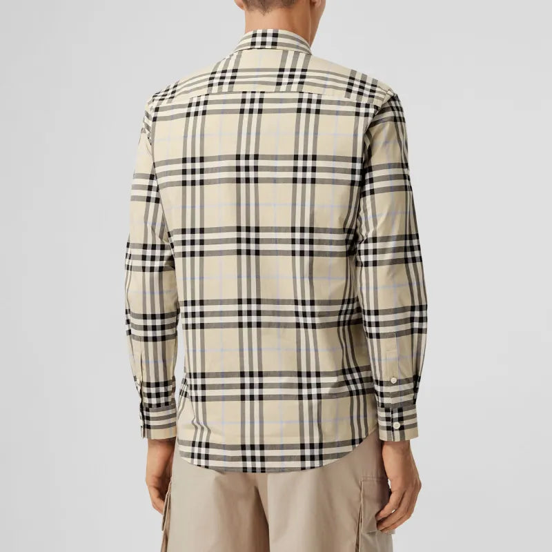 Burberry Shirt Men's Light Almond