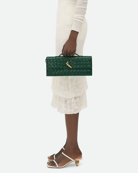 BOTTEGA VENETA Andiamo Top Handle Long Clutch