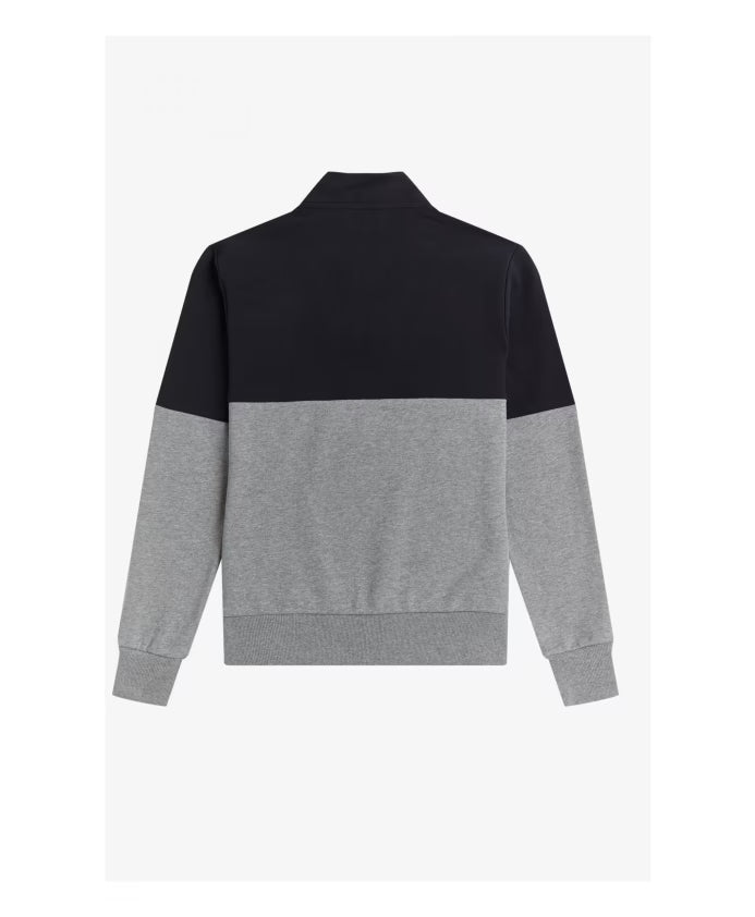 Fred Perry Color Block Half Zip Sweatshirt