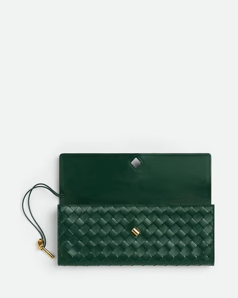 BOTTEGA VENETA Andiamo Top Handle Long Clutch