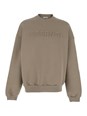 Fear of god 'Eternal Beige Crewneck T-Shirt with Dropped Shoulders and Tonal Embroidery on the Front in Cotton Blend Man