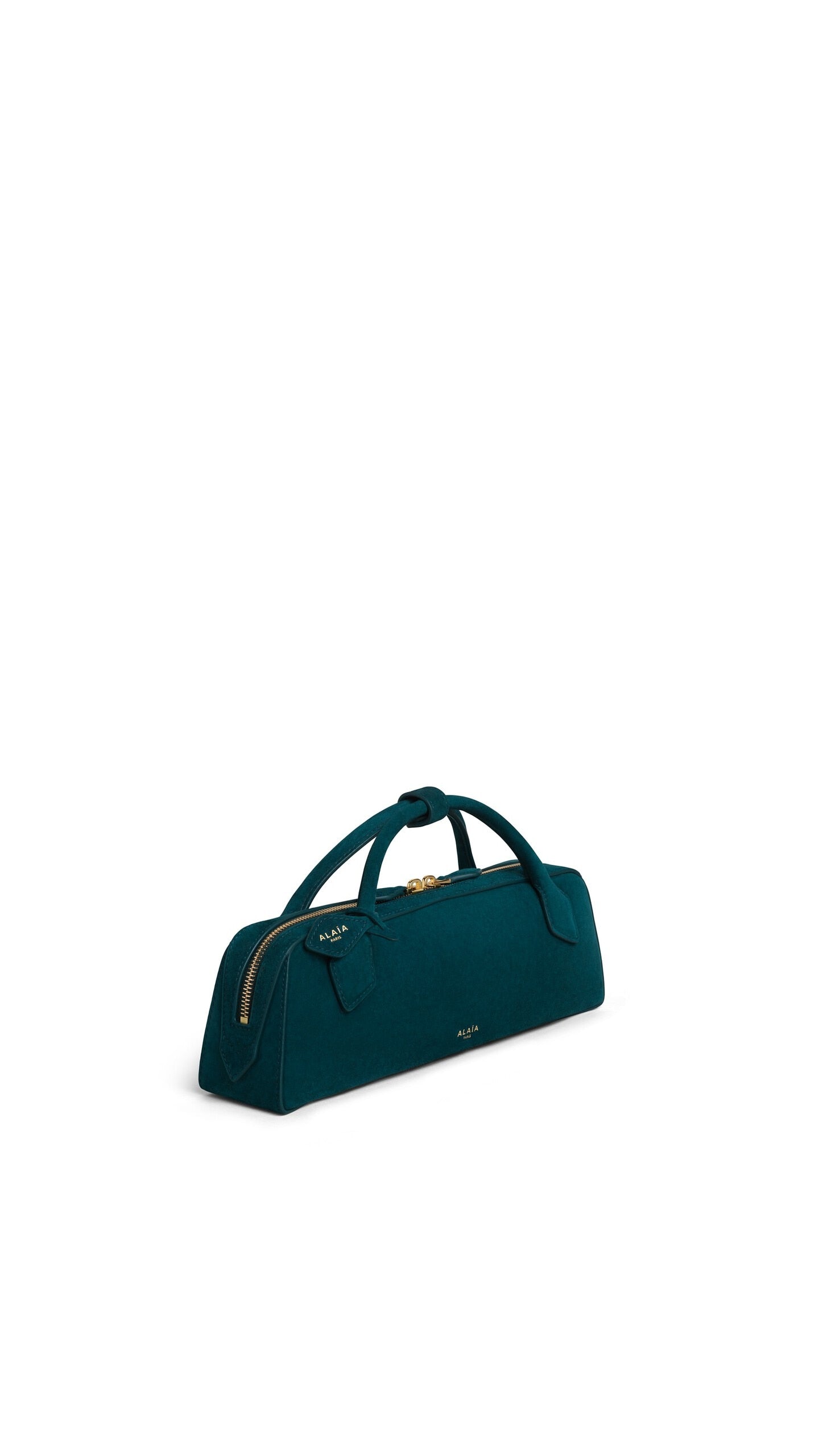 LE TECKEL CLUTCH IN SUEDE
