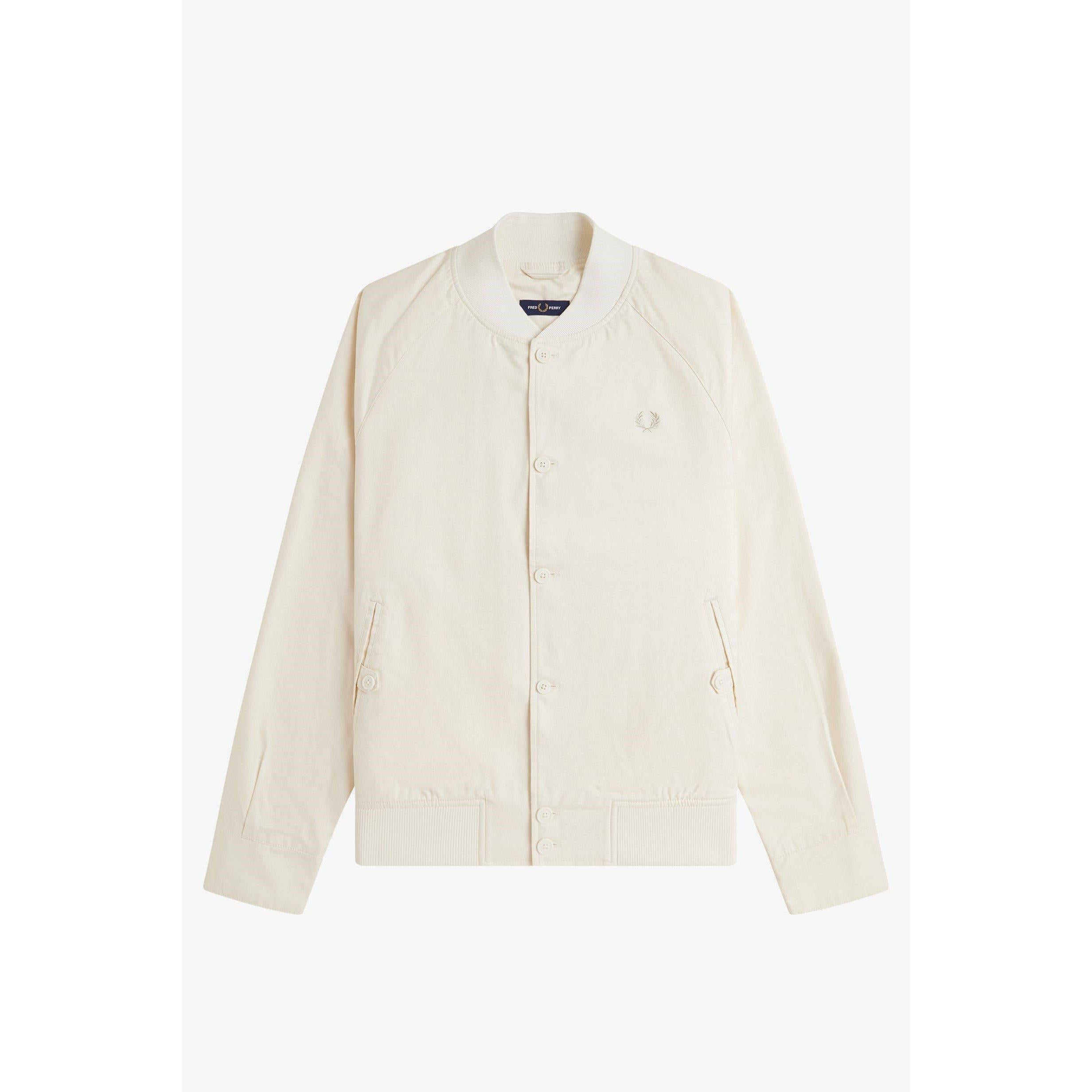Twill Tennis Cotton Button Up Varsity Jacket