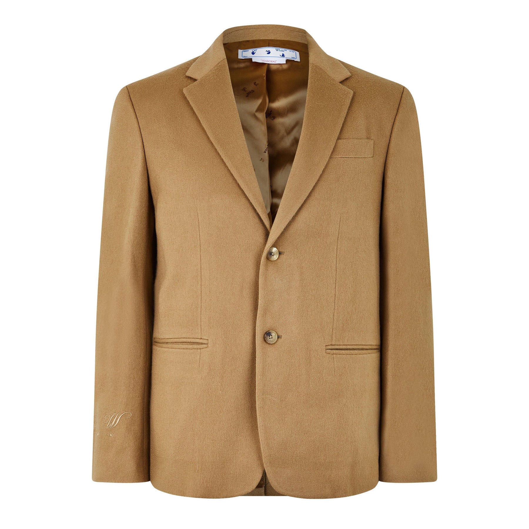 Logo Patch Single-Breasted Blazer