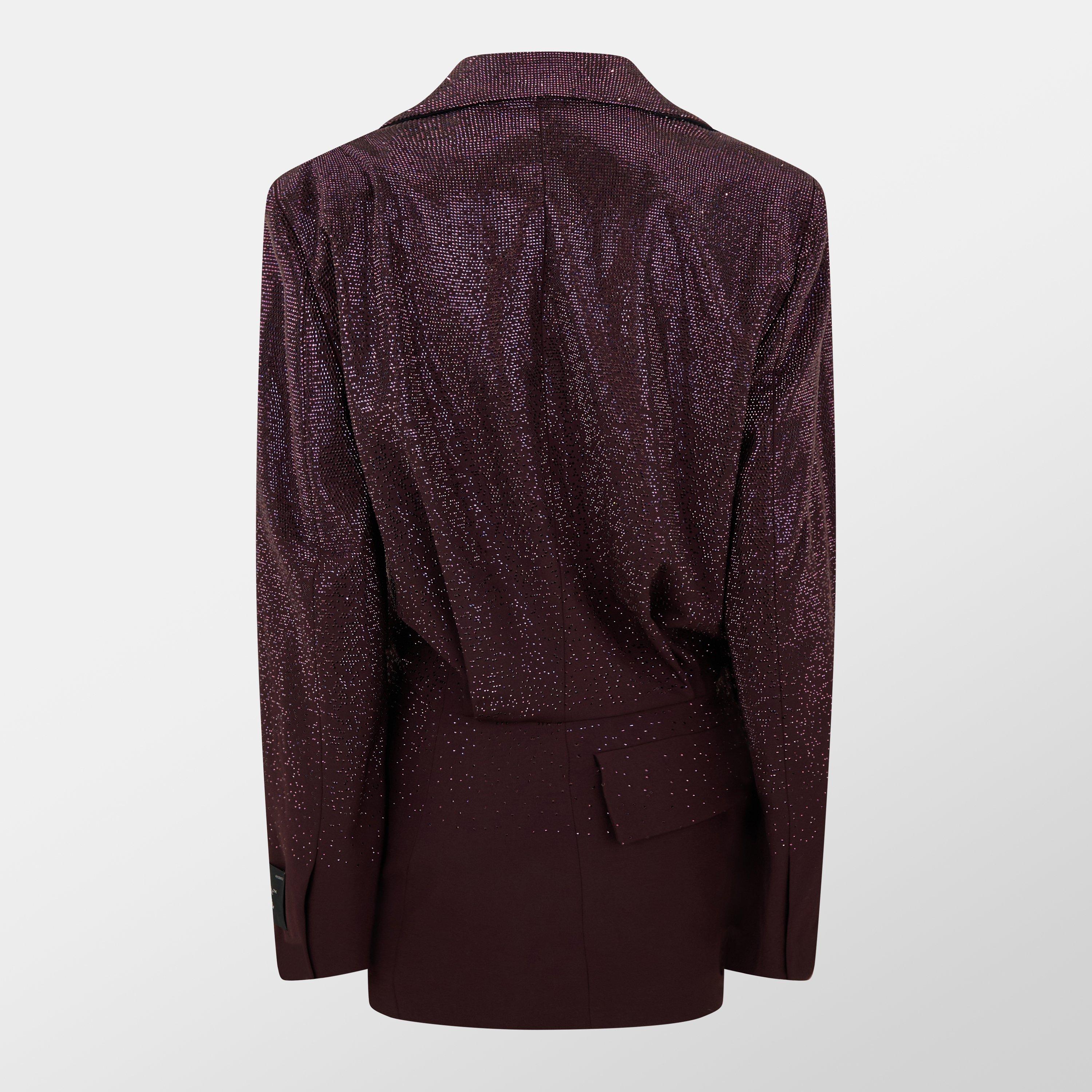 Short Wool Long Sleeve Blazer Dress