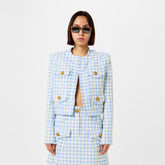 Gingham Tweed Jacket