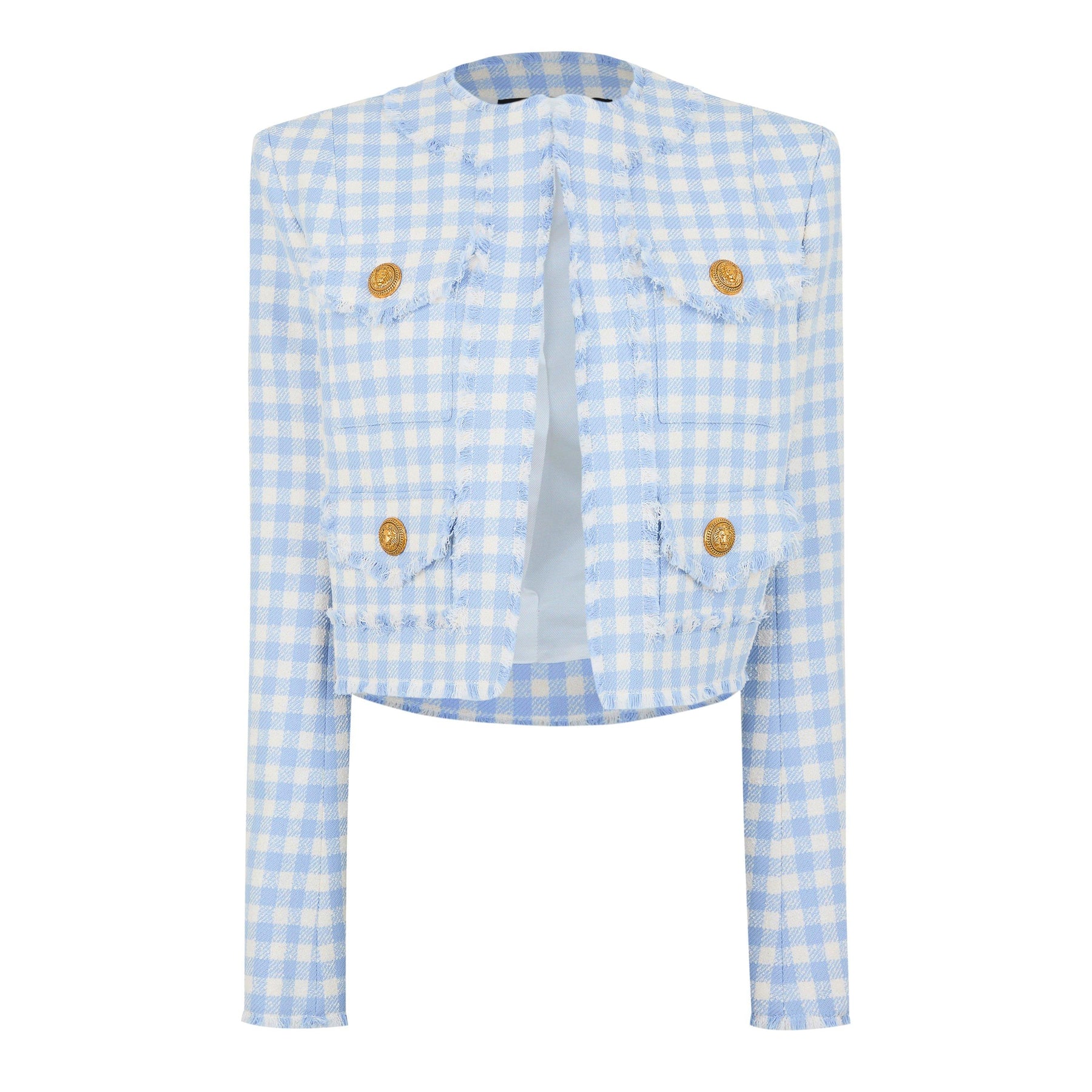 Gingham Tweed Jacket