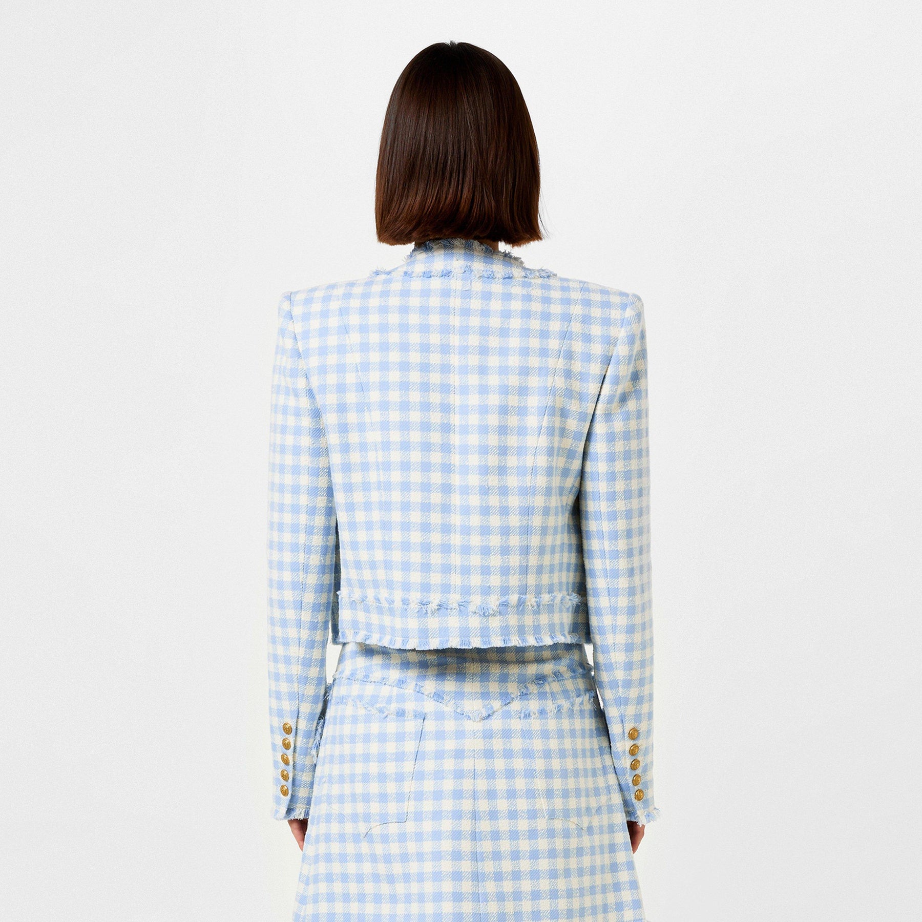 Gingham Tweed Jacket