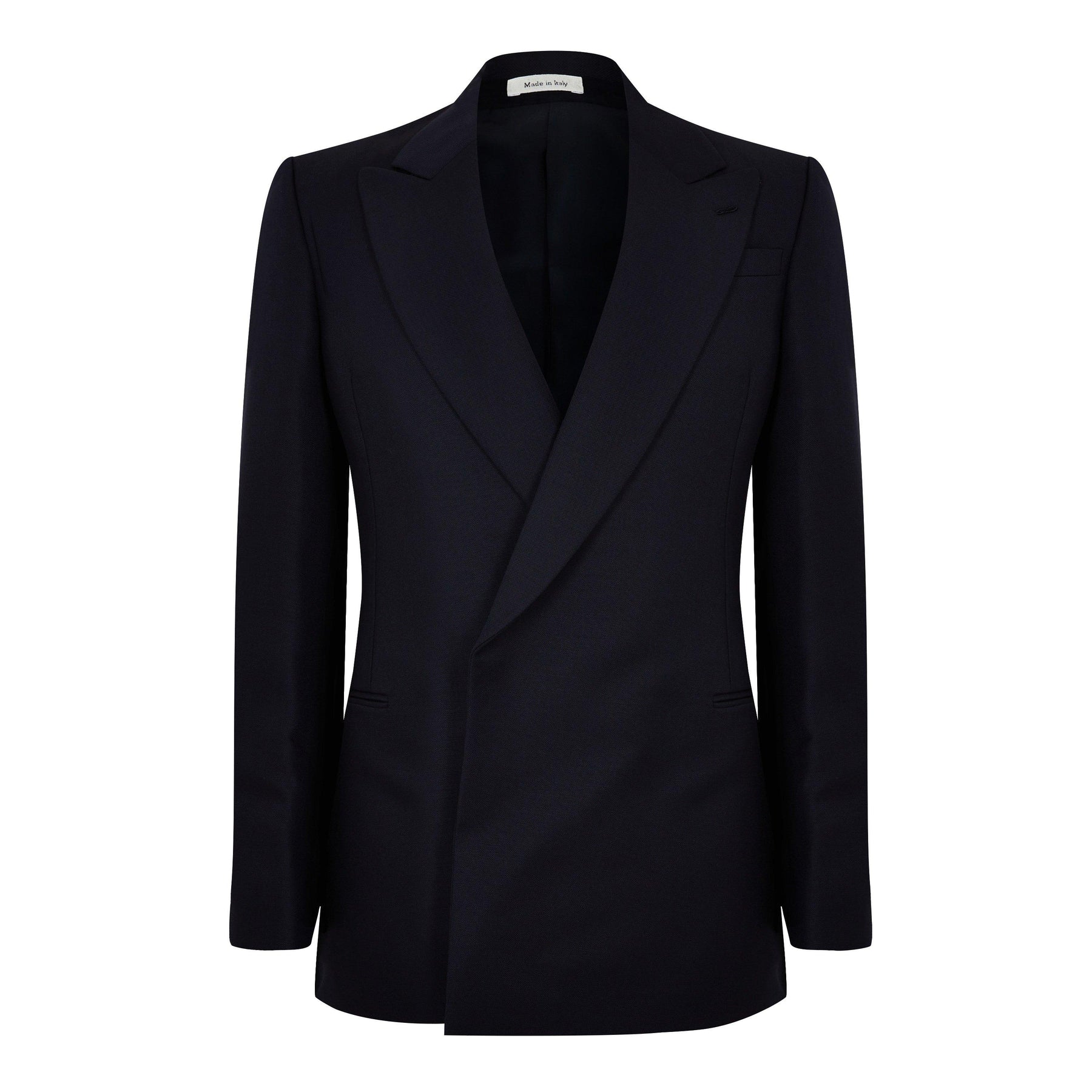 Neat Shoulder Double-Breasted Jacket.