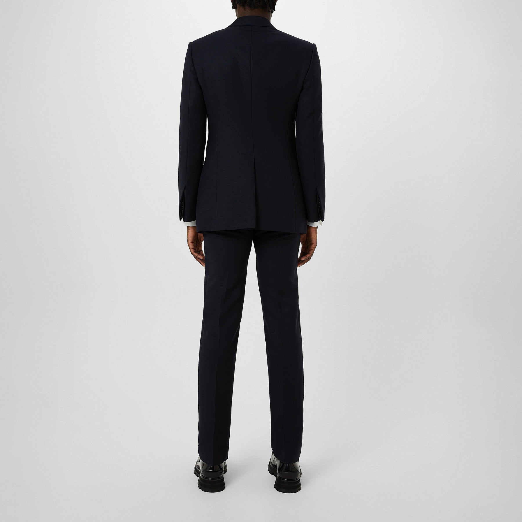 Neat Shoulder Double-Breasted Jacket.