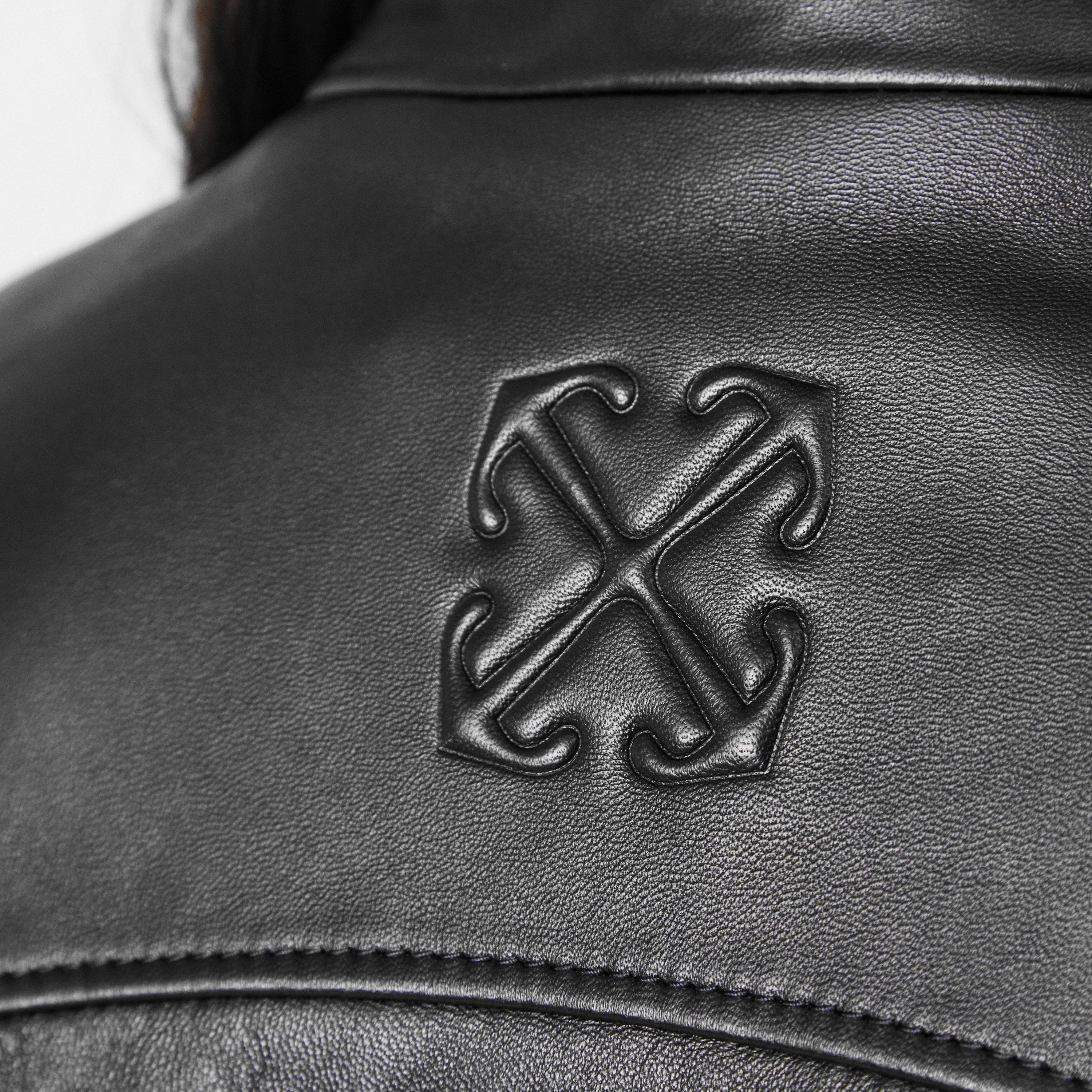 Cargo Belted Leather Jacket