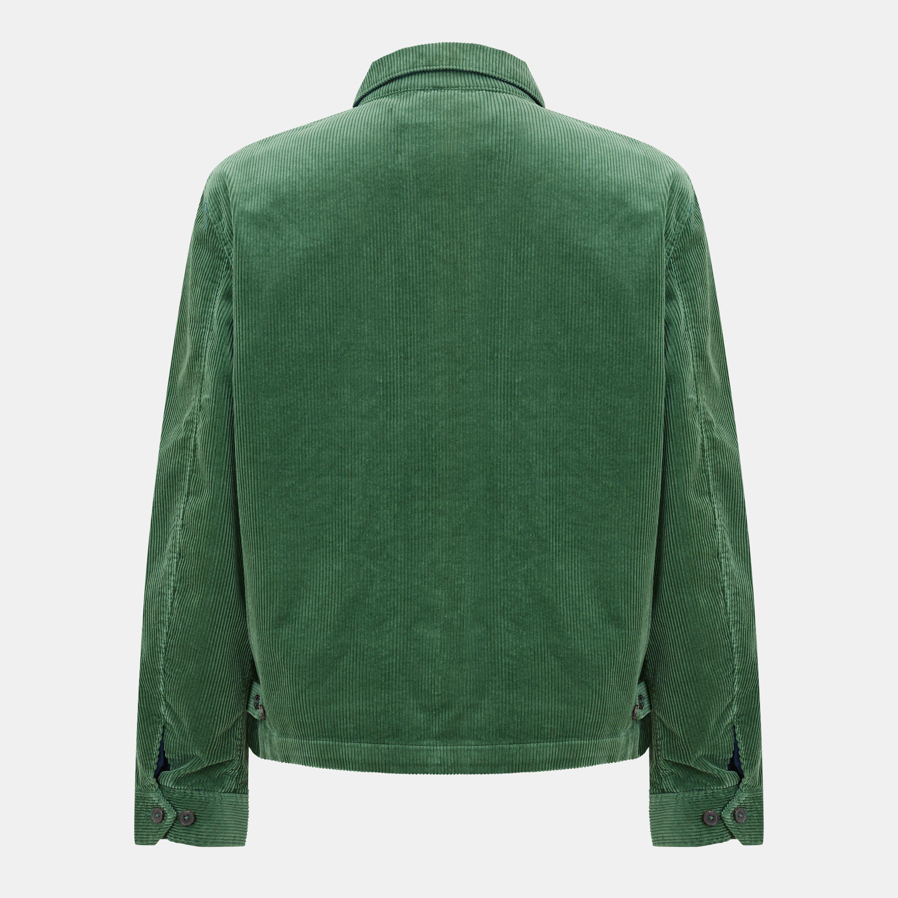 WaleCord Textured Weather-Resistant Windbreaker
