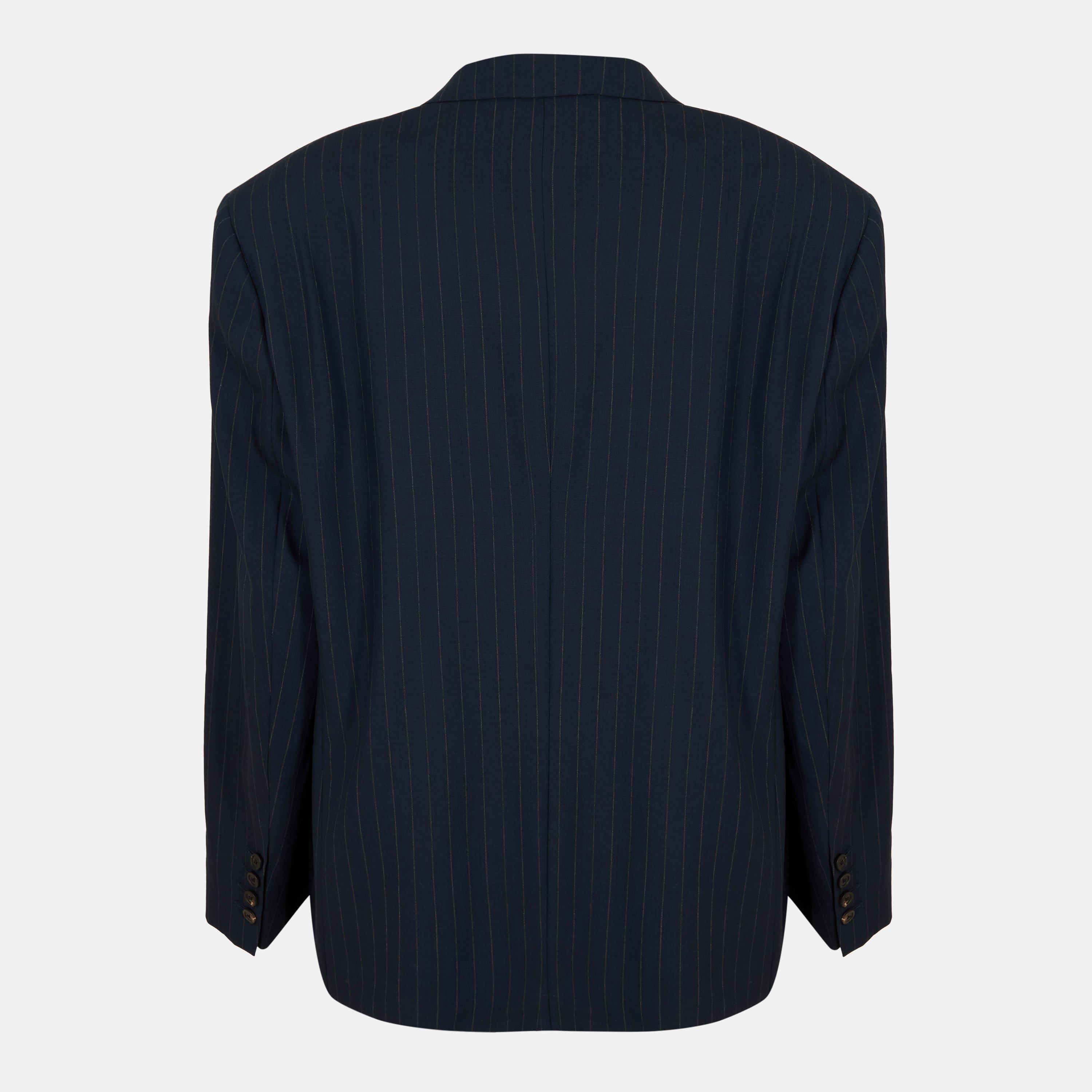 Pinstripe Structured Blazer