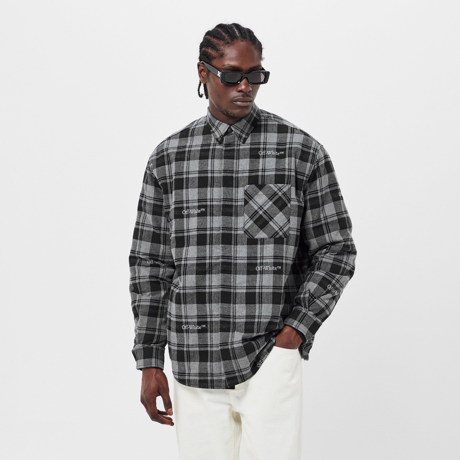 Off Check Overshirt Sn99