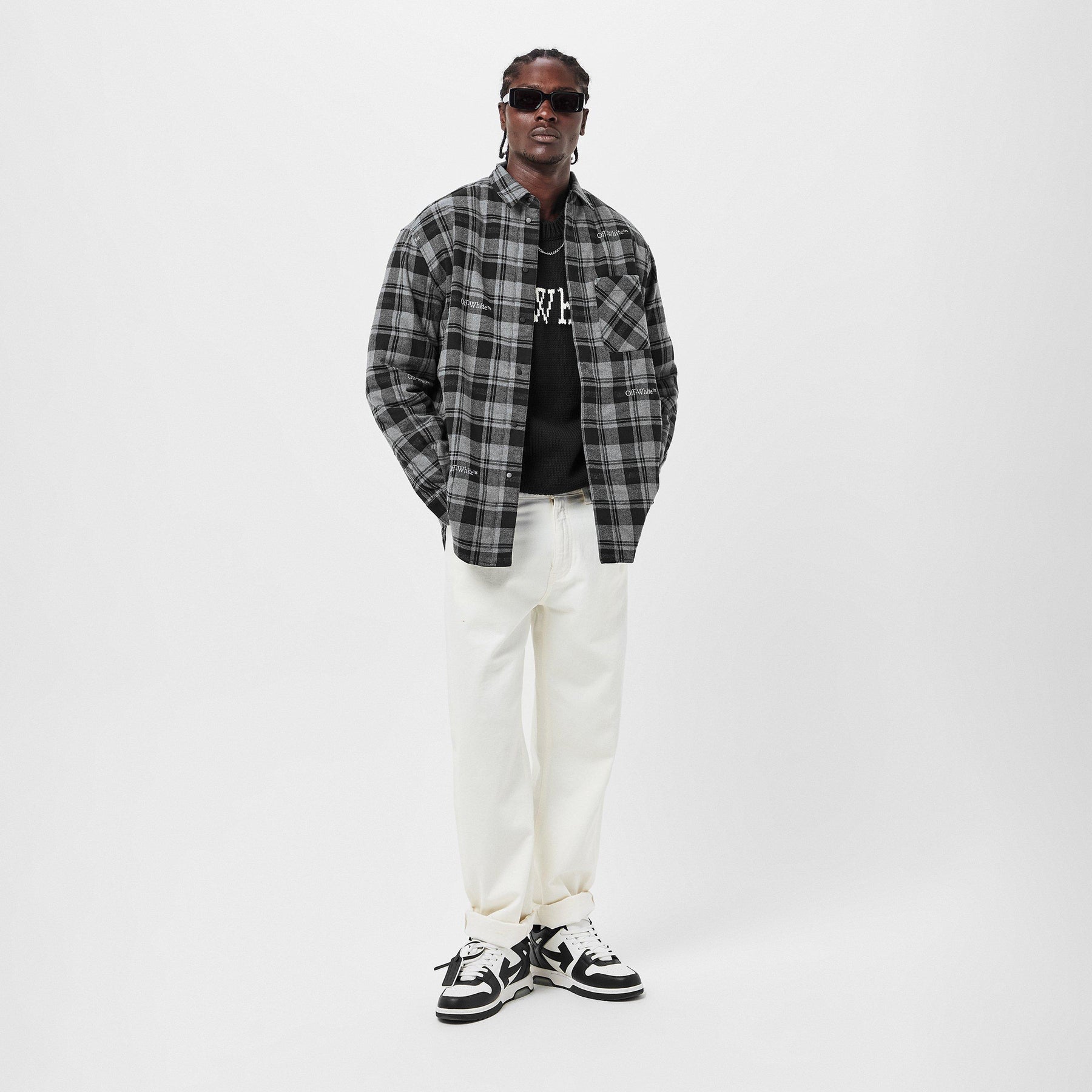 Off Check Overshirt Sn99