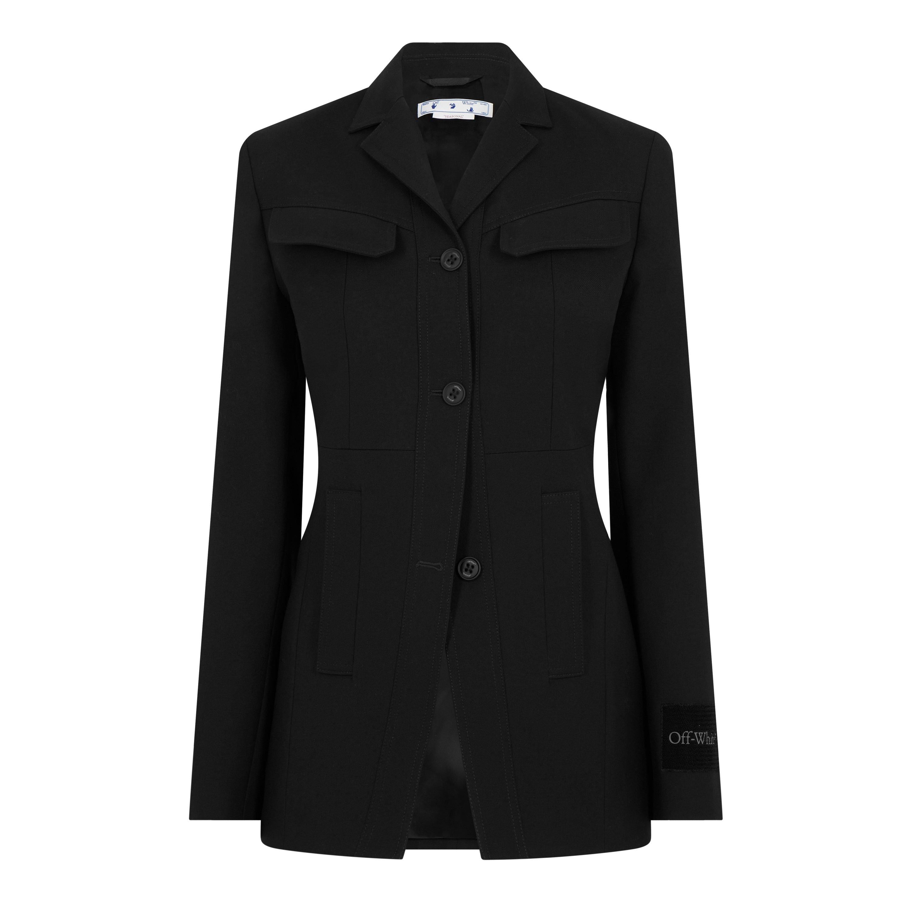 Toy Box Belted Virgin Wool Long Sleeve Blazer